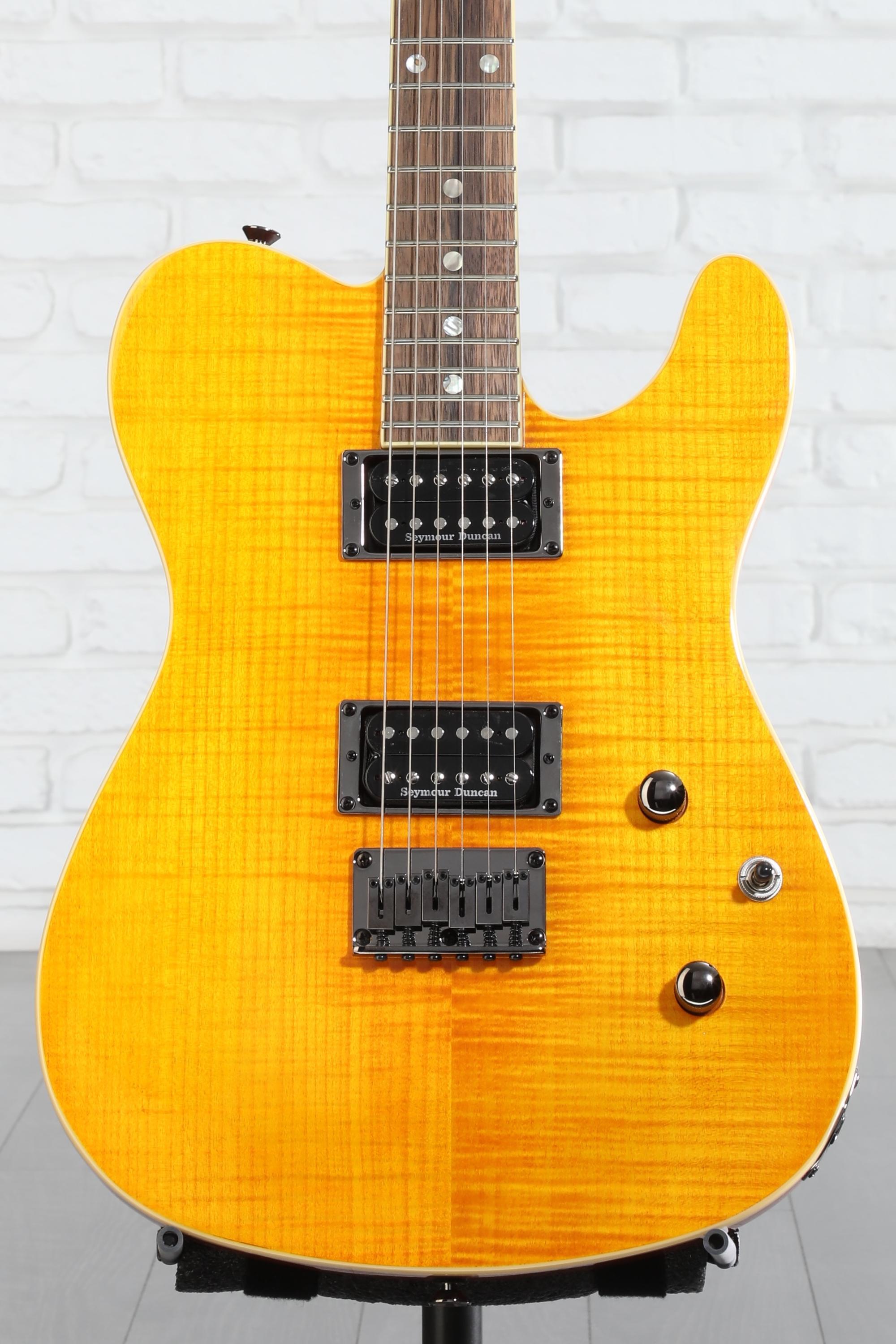 Fender Custom Telecaster FMT HH アンバー Fender Special-Edition Custom Telecaster FMT HH Electric Guitar