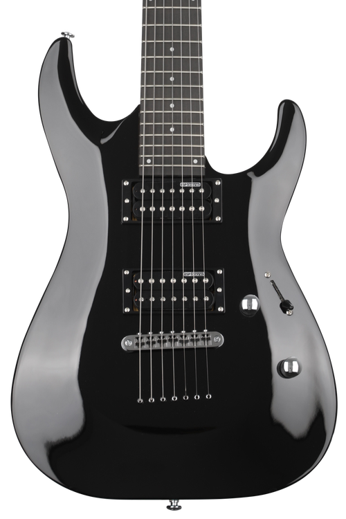 ESP LTD MH-17 7-string Solidbody Electric Guitar - Black