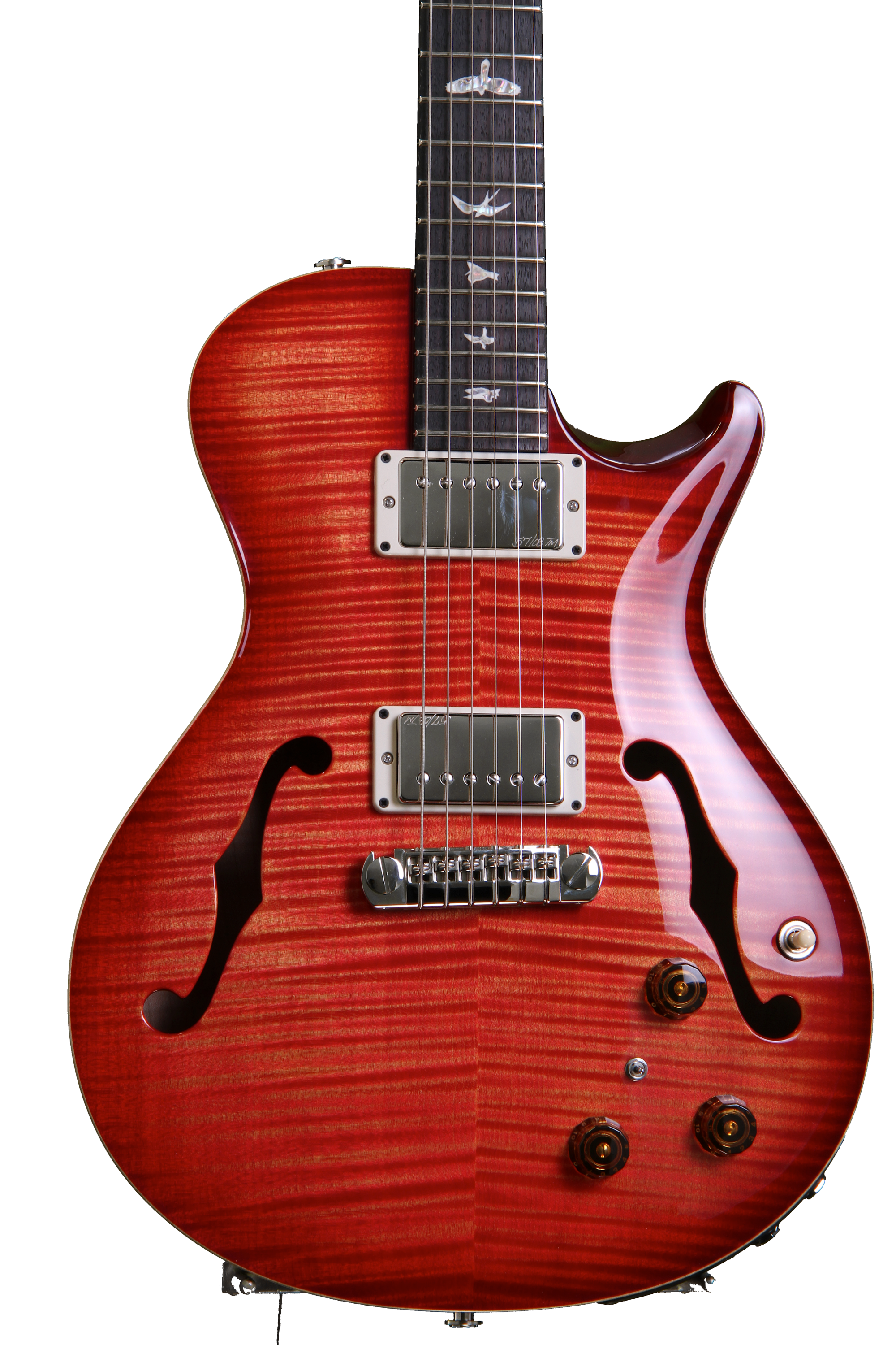 PRS Singlecut Hollowbody II, 10 Top - Blood Orange | Sweetwater