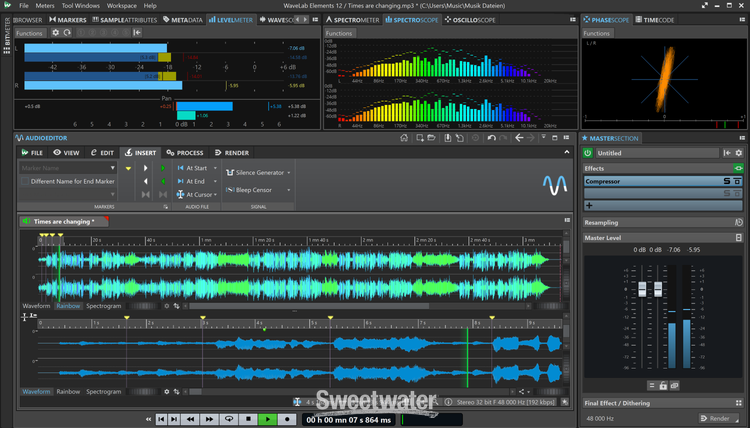 Steinberg WaveLab Elements 12 Mastering Software Suite - Upgrade from  WaveLab LE