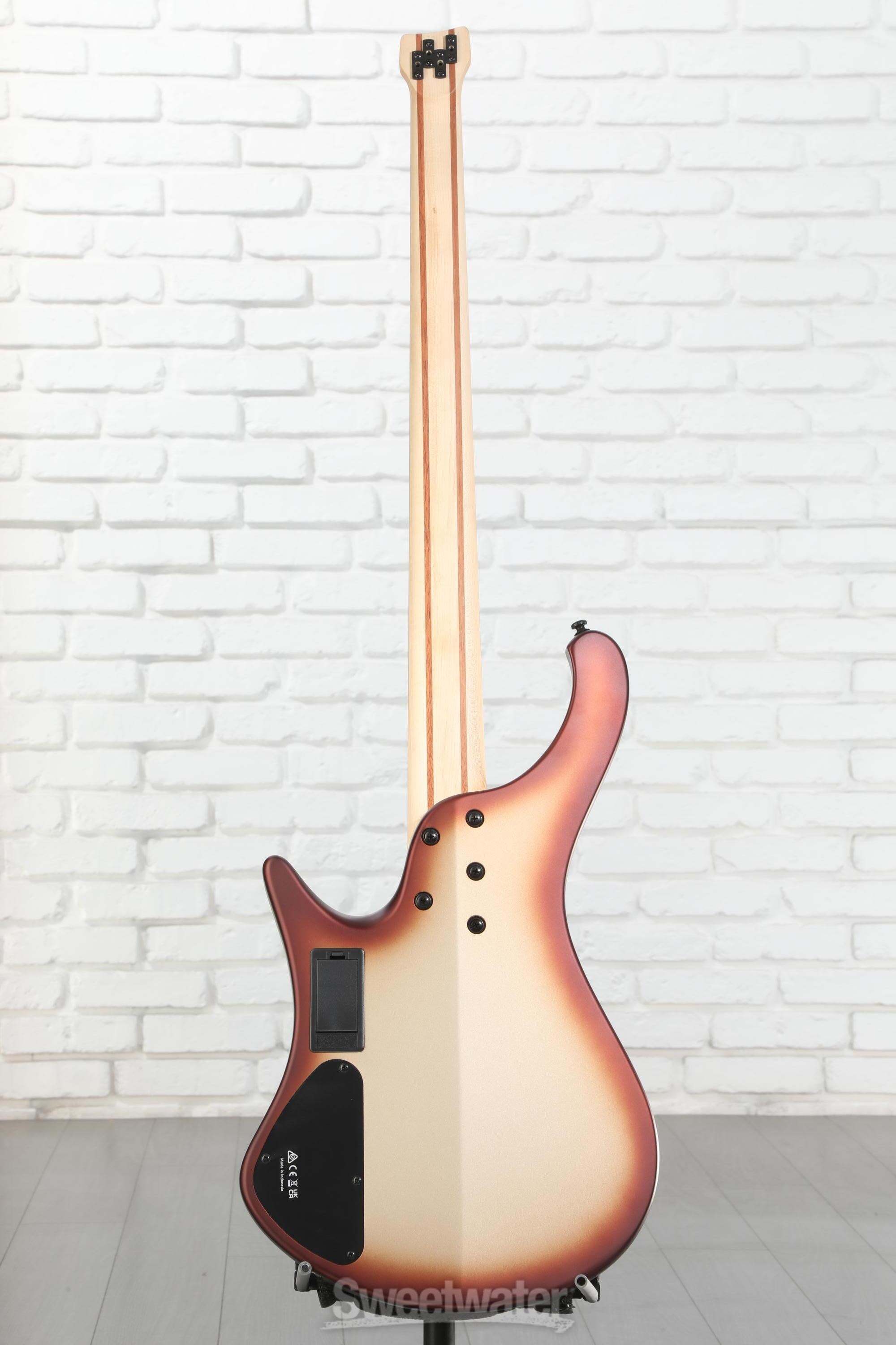 Ibanez Bass Workshop EHB600 Electric Bass Guitar - Charred Champagne Burst Matte