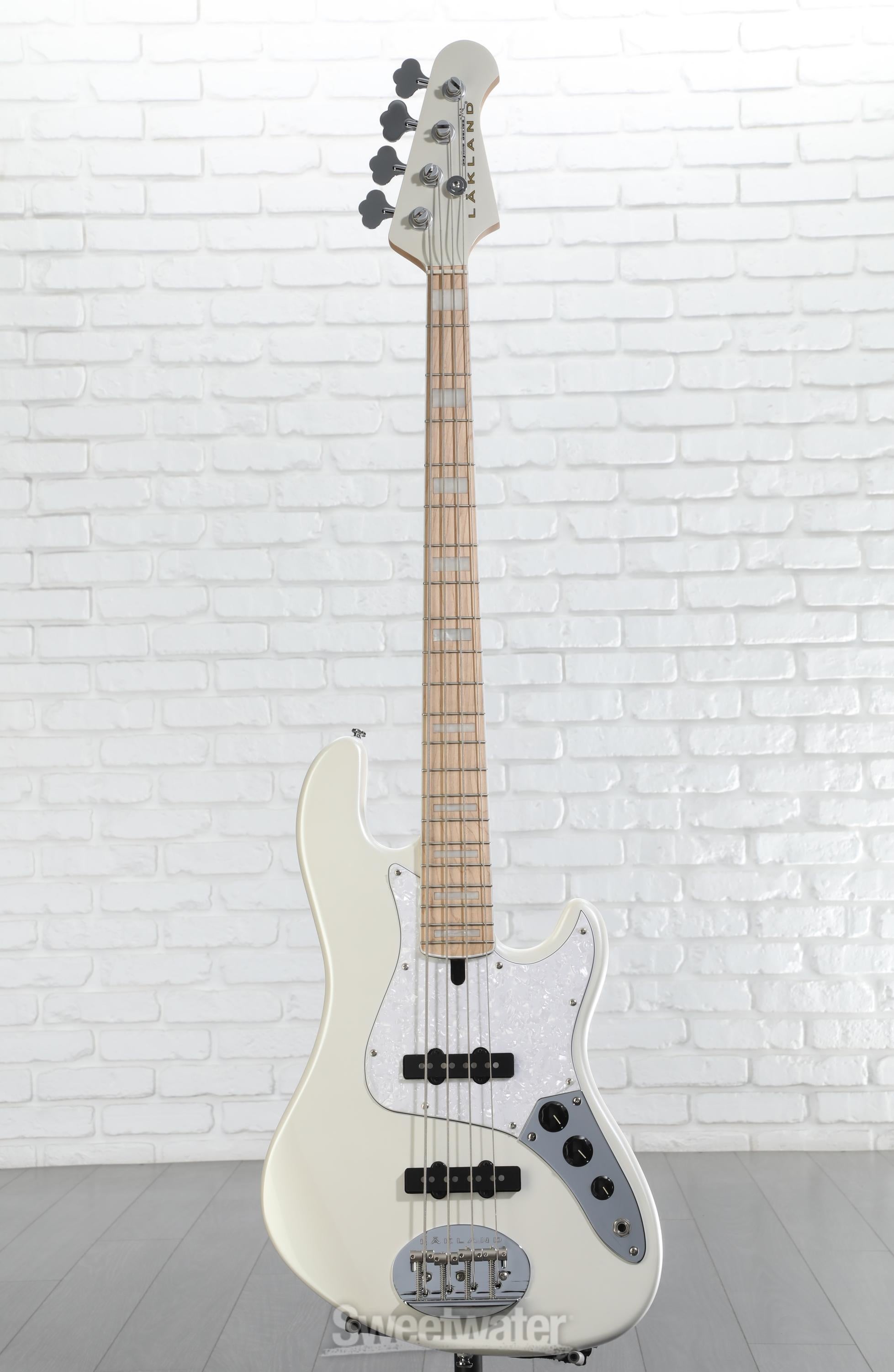Lakland Skyline Darryl Jones DJ-4 Bass Guitar - White Pearl with