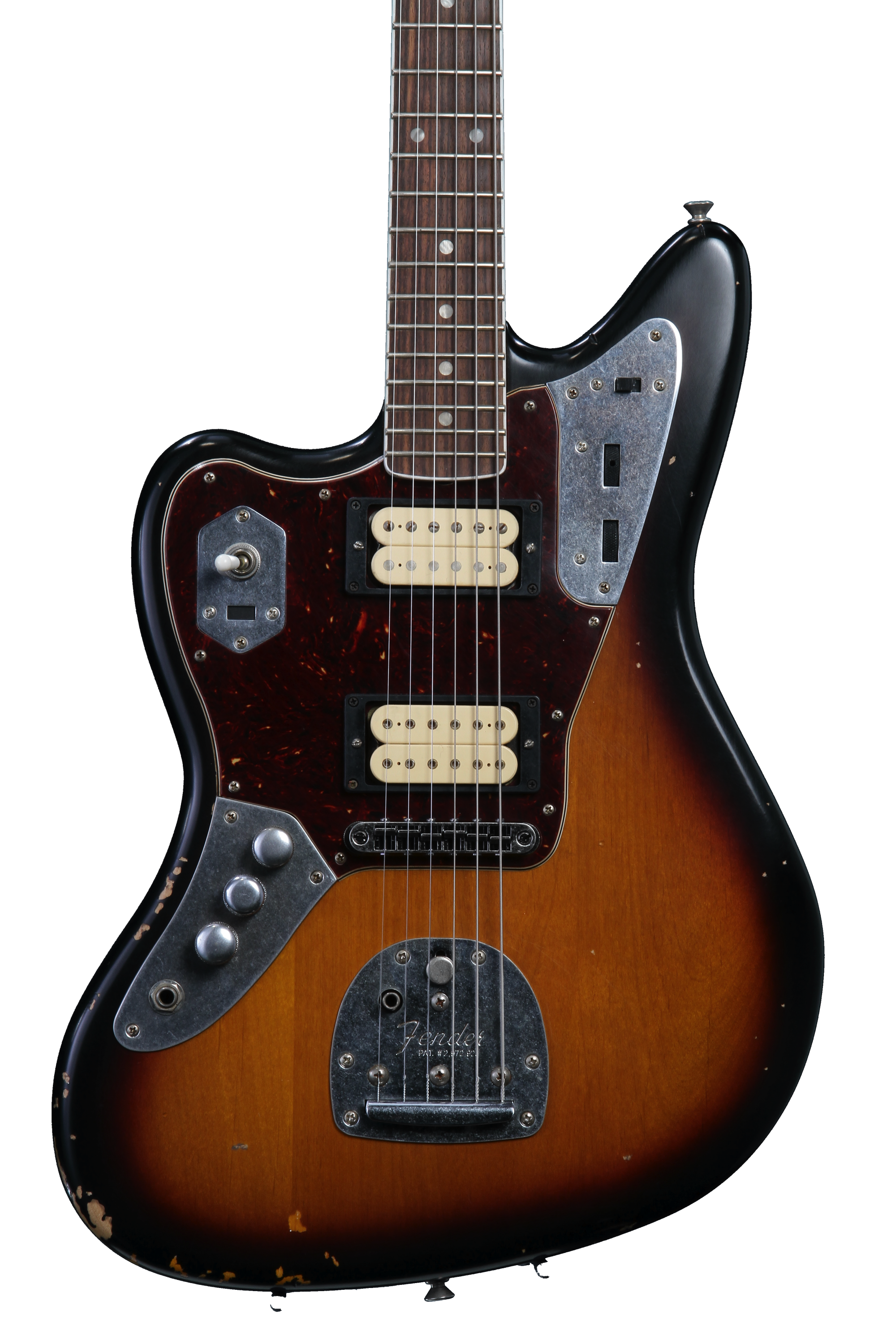 Fender Kurt Cobain Jaguar - 3-Tone Sunburst Left Handed | Sweetwater