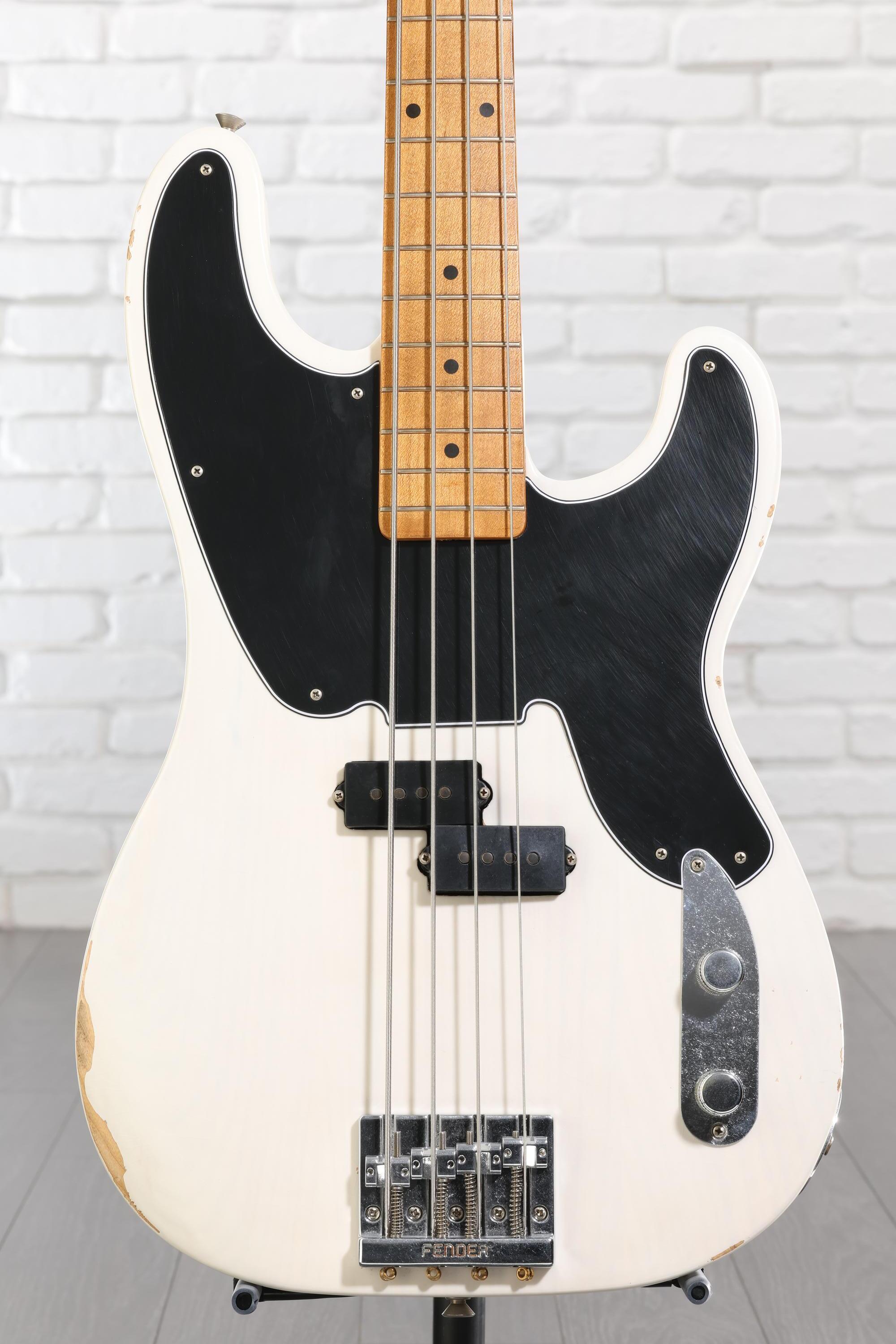 Fender Mike Dirnt Road Worn Precision Bass - White Blonde with