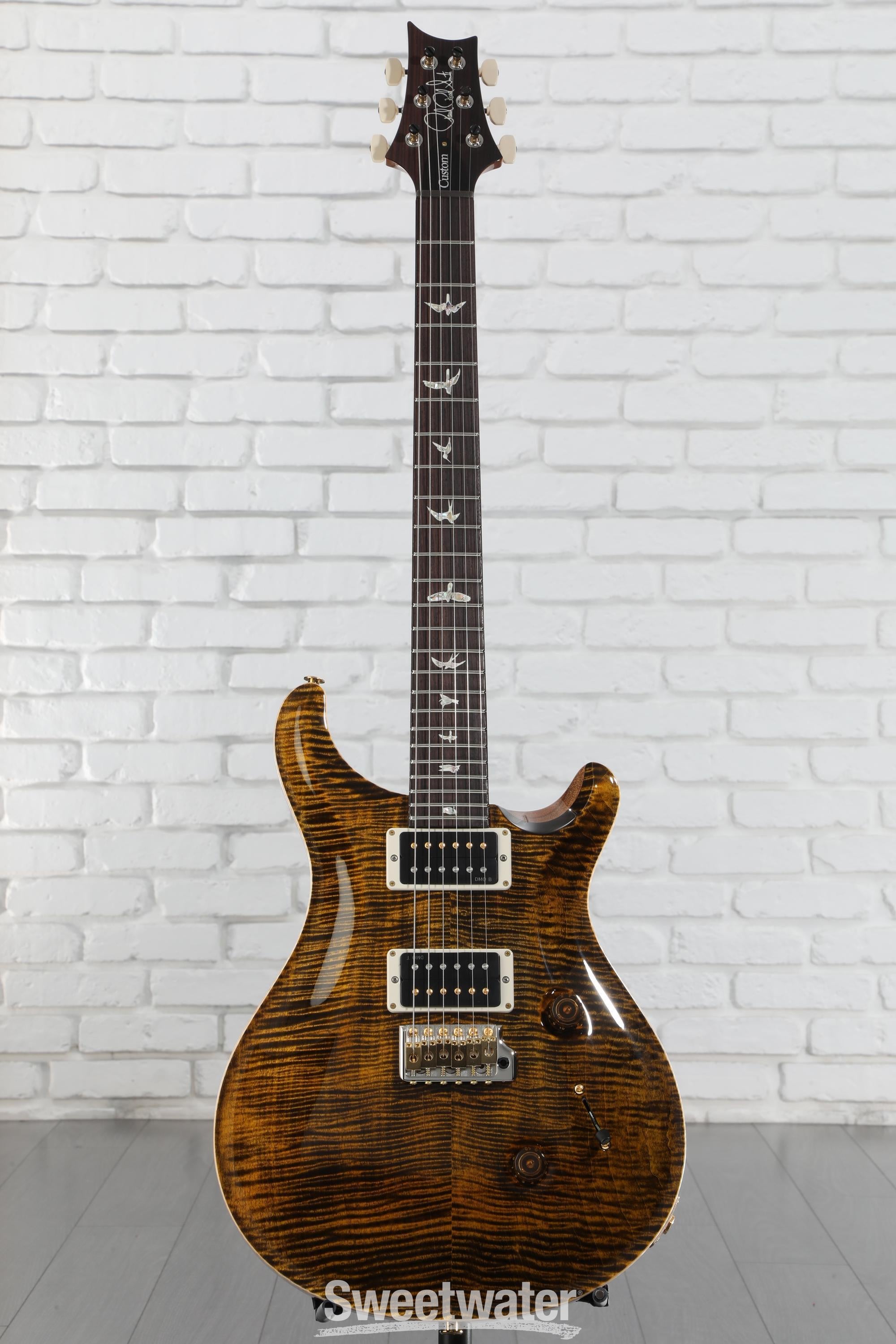 PRS Custom 24 10Top Yellow Tiger 2024年製 PRS Custom 24 10 Top Electric Guitar, Yellow Tiger – Alto Music