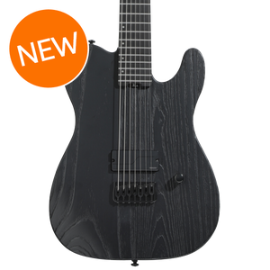 ESP LTD TE-1007B 7-string Baritone Electric Guitar - Black ESP LTD TE-1007B 7-string Baritone Electric Guitar - Black