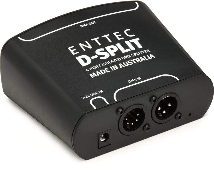 ENTTEC D-SPLIT 512-Ch DMX 3-pin Splitter/Isolator