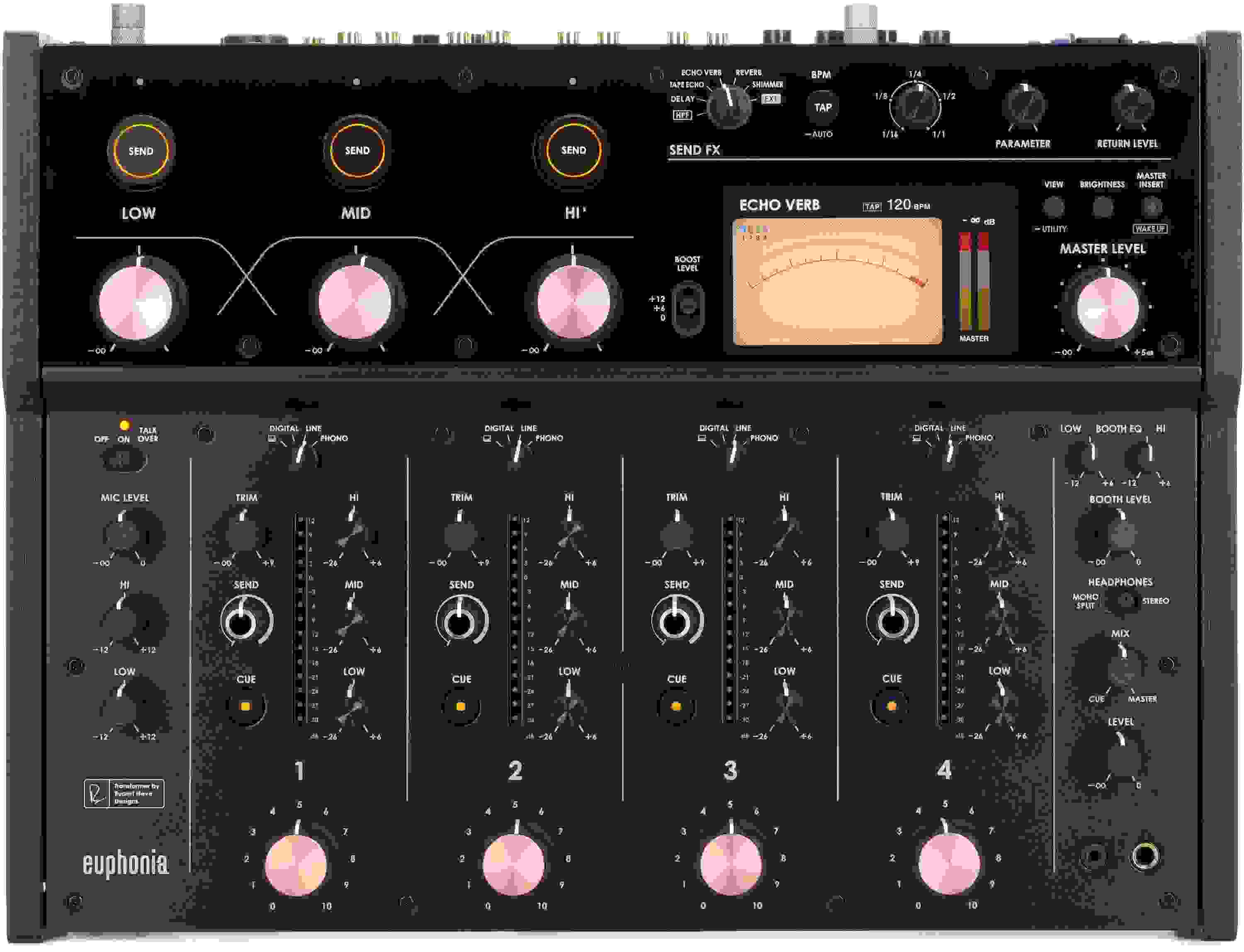 AlphaTheta Euphonia 4-channel Rotary Mixer