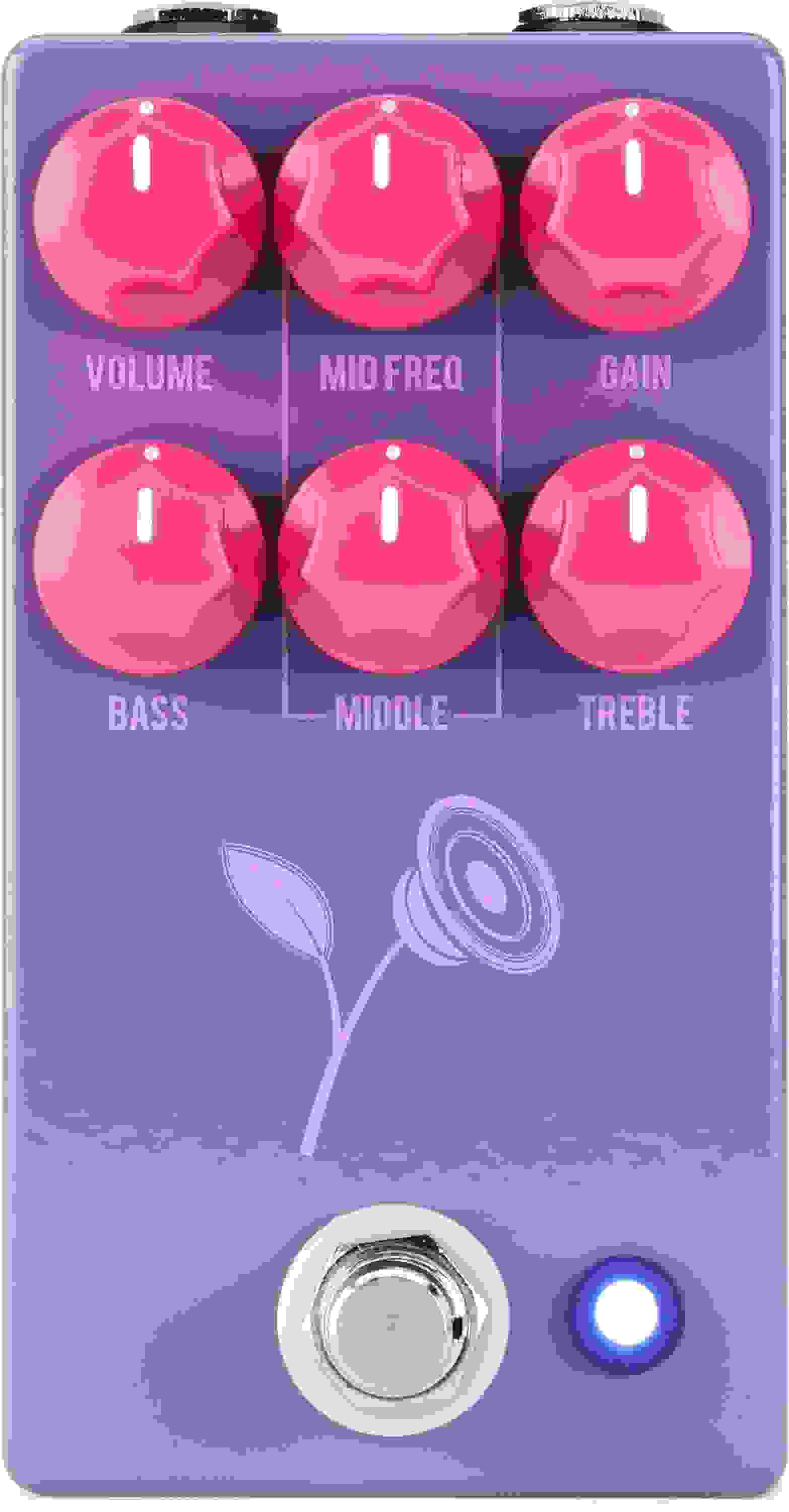 JHS Violet Lari Basilio Signature Distortion/Overdrive Pedal - Purple