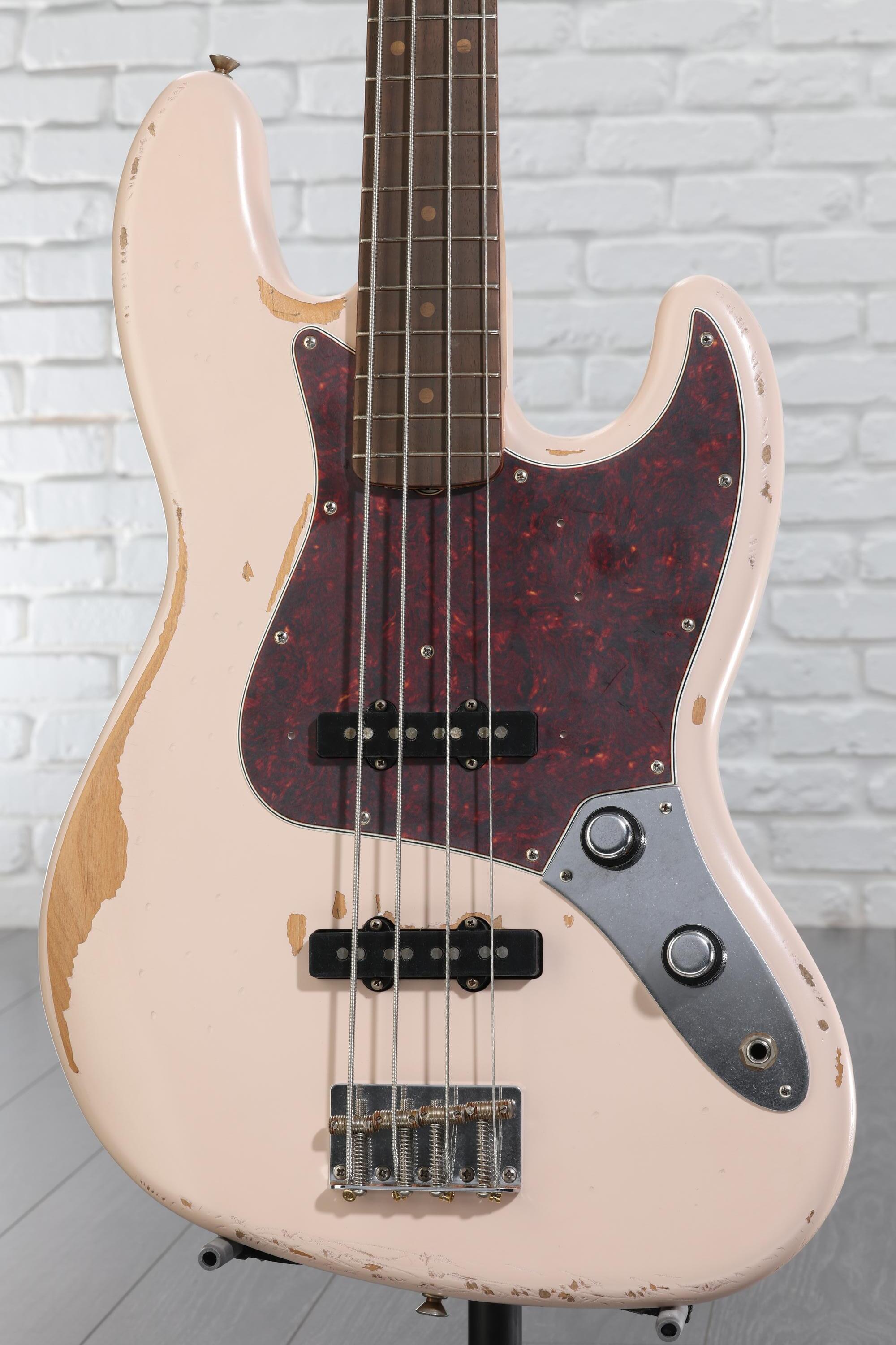 ベース FENDER / Road Worn Flea Jazz Bass Fender Flea Jazz Bass - Shell Pink, Road Worn | Sweetwater