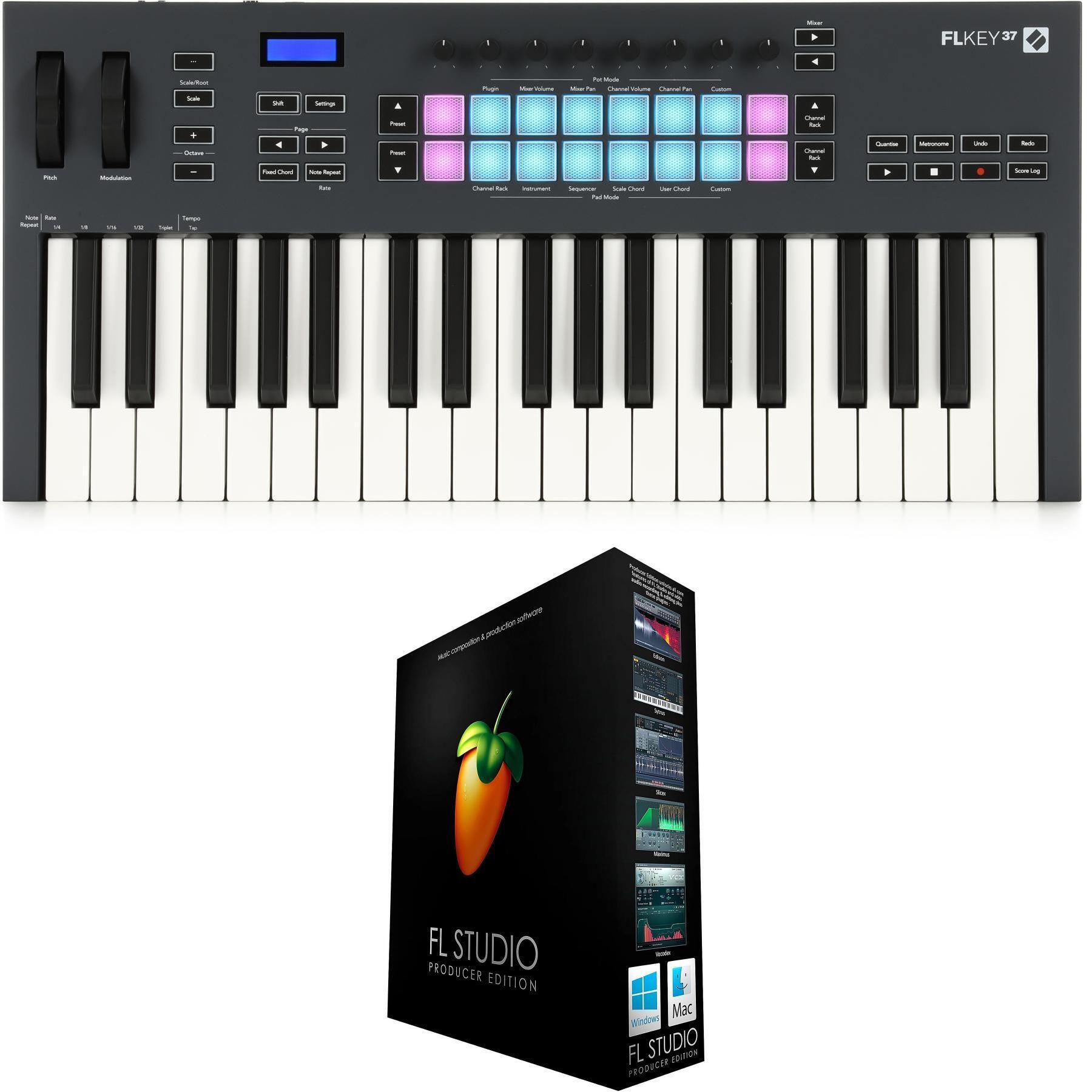 Novation FLkey 37 and FL Studio Producer Edition Bundle | Sweetwater