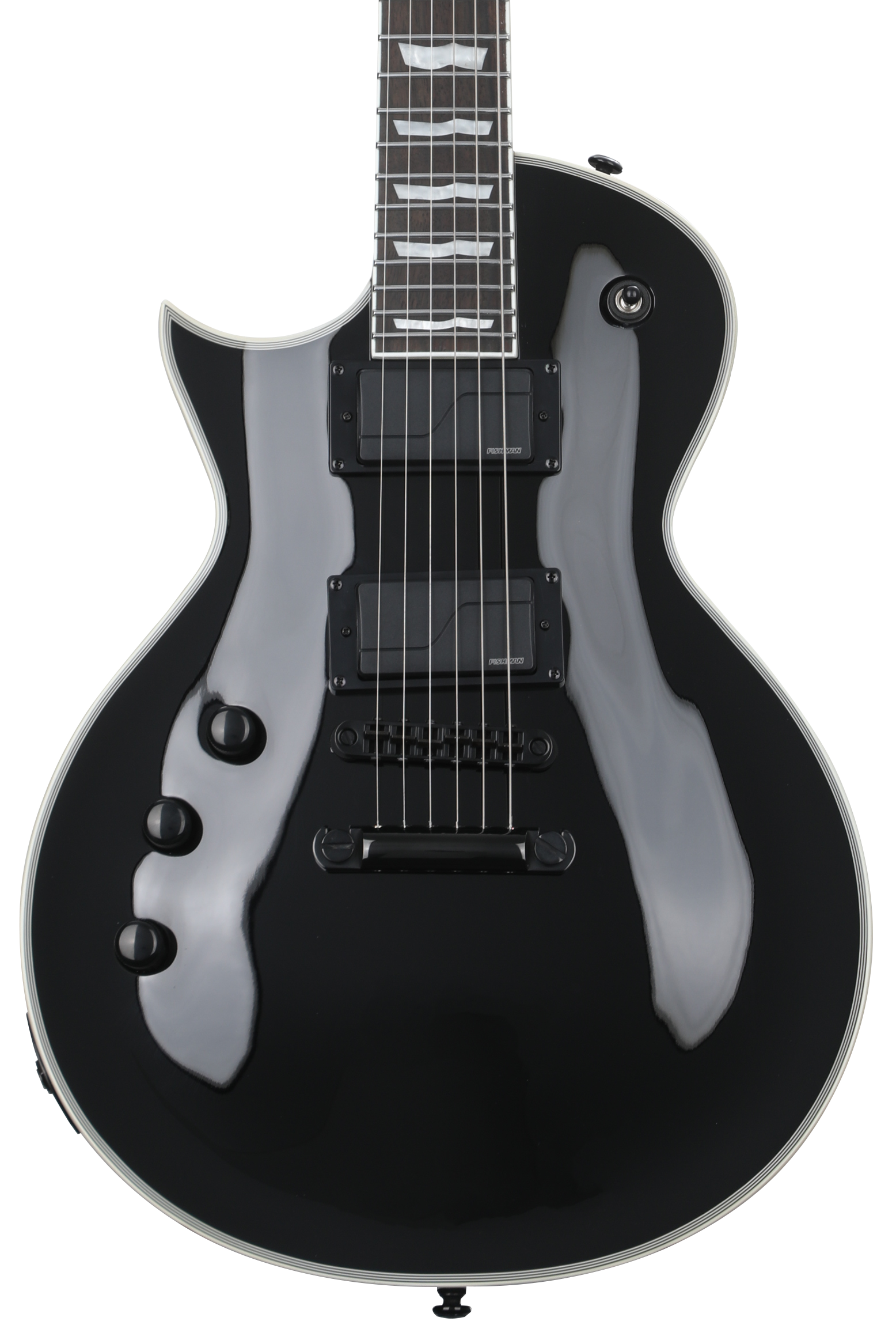 ESP LTD EC-1000S Fluence, Left-handed Electric Guitar - Black