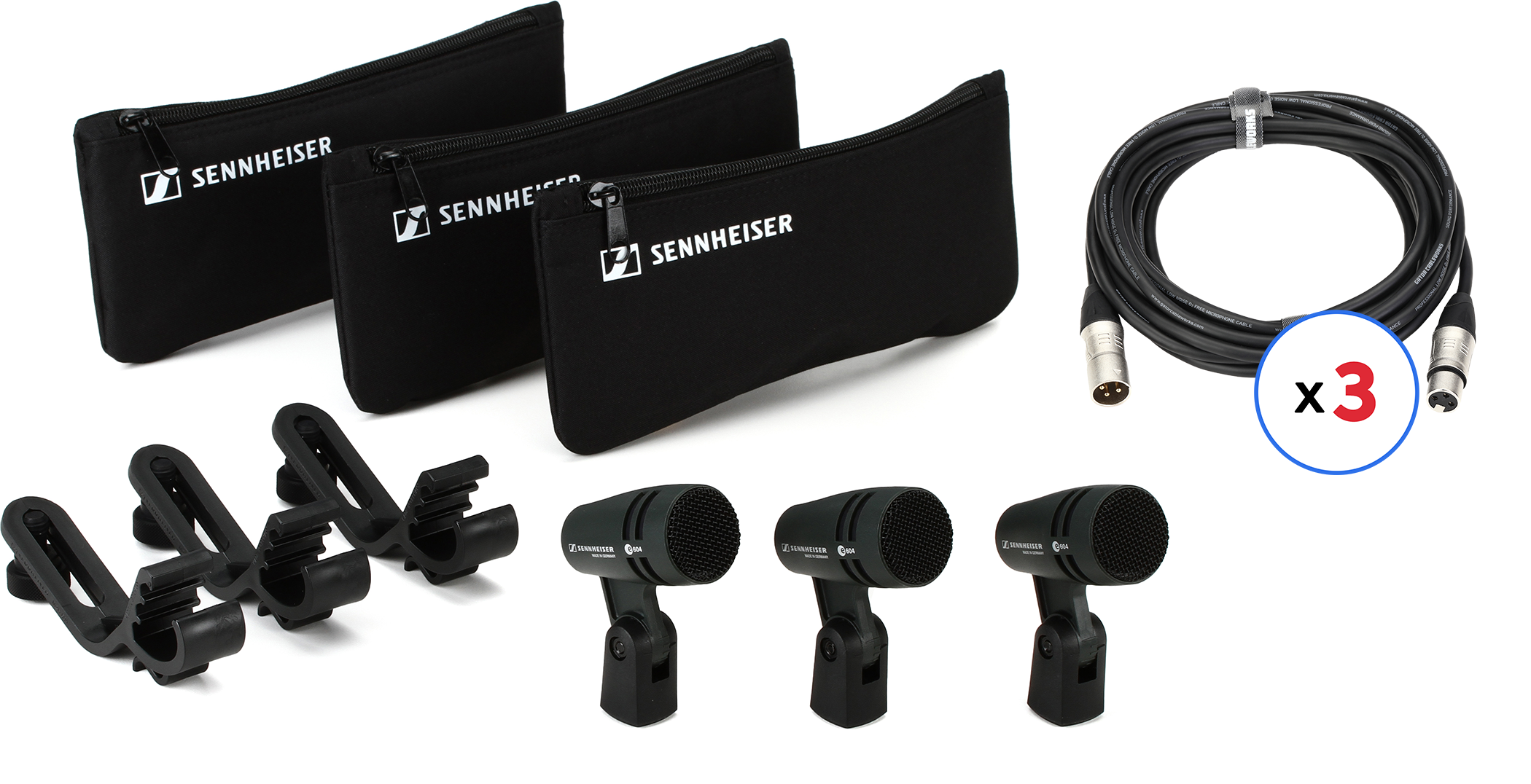 Sennheiser e604 ケース付き Sennheiser E604 3Pack – United States