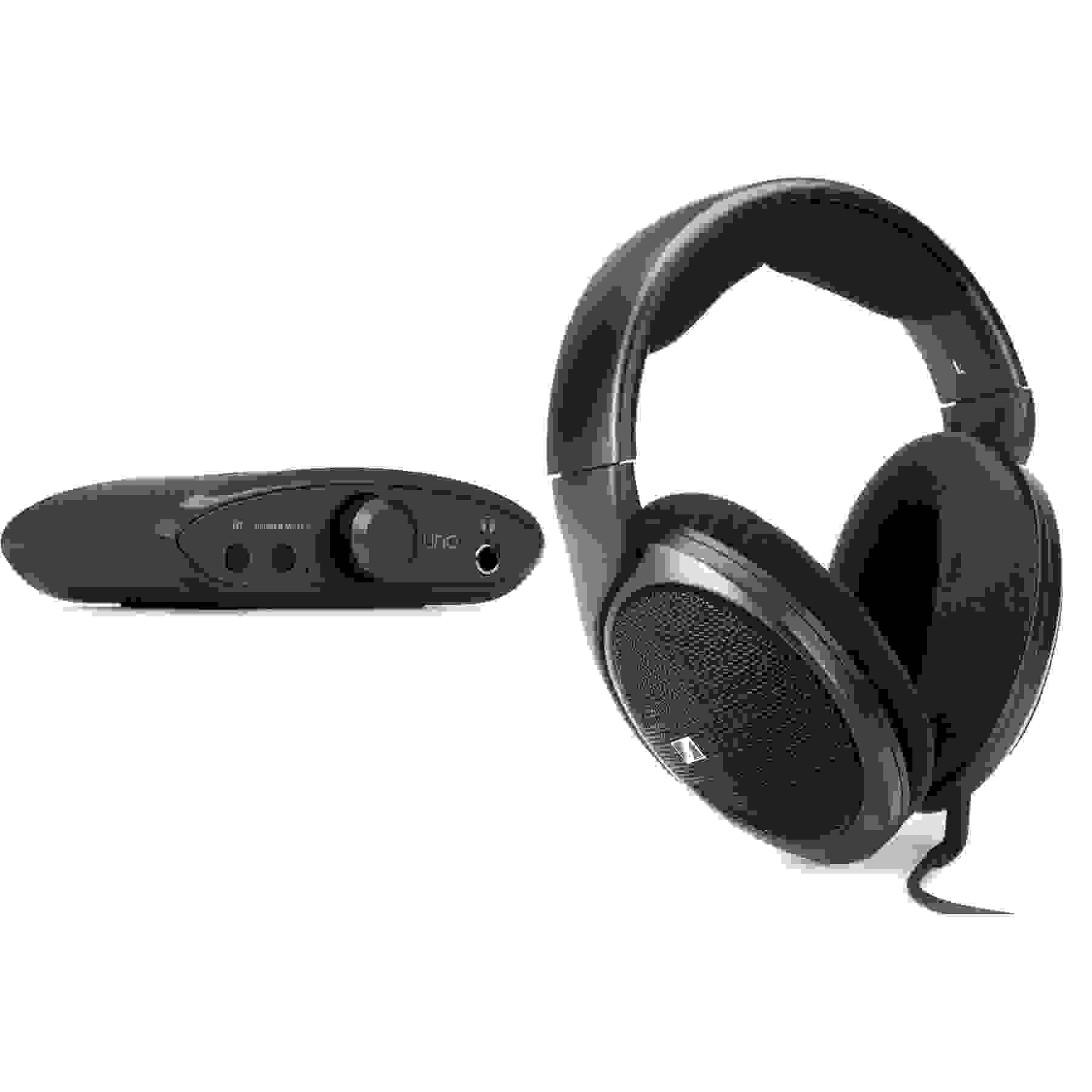 iFi Uno Portable D/A Converter and Headphone Amp with Sennheiser HD 560S Audiophile Headphones