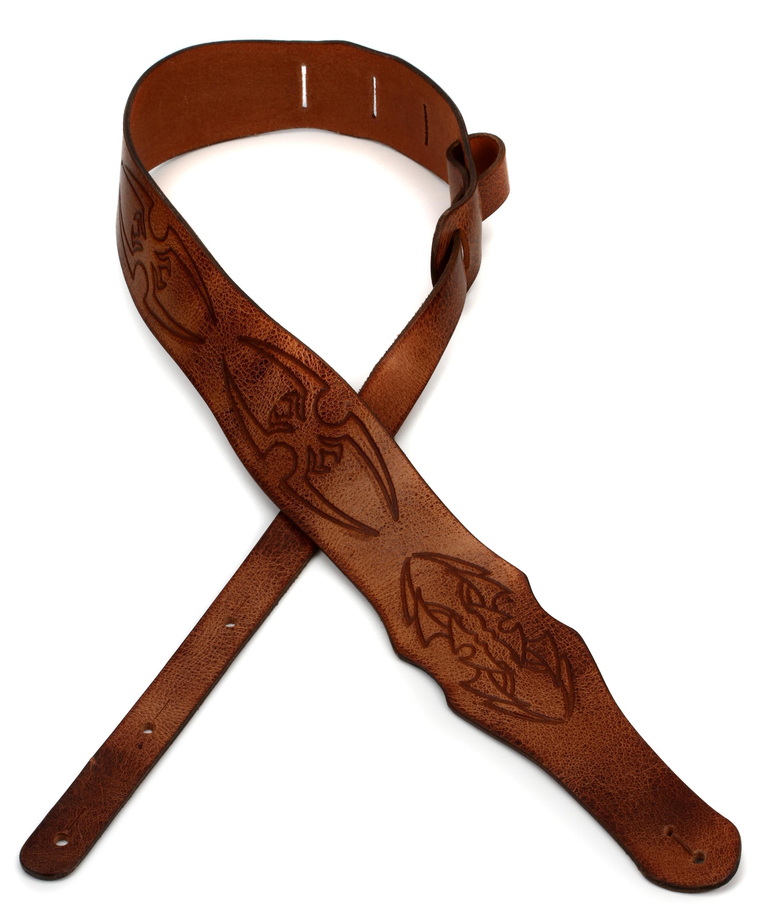 Photo of LM Products BQ-Spyder Belt Branded Leather Strap - Brown