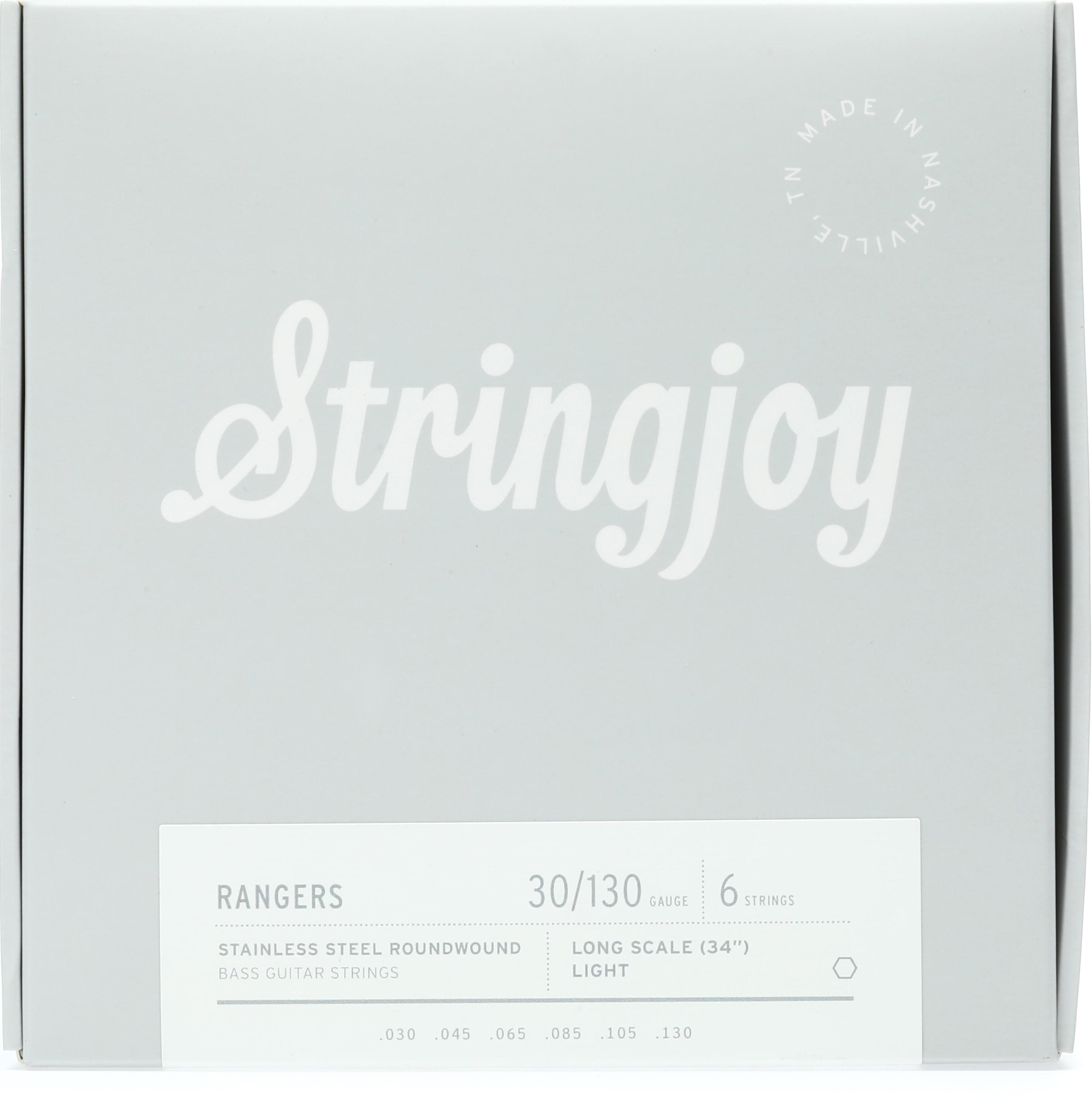 Photo of Stringjoy Rangers Stainless Steel Long Scale 6-string Bass Strings - Light Gauge (.030 - .130)