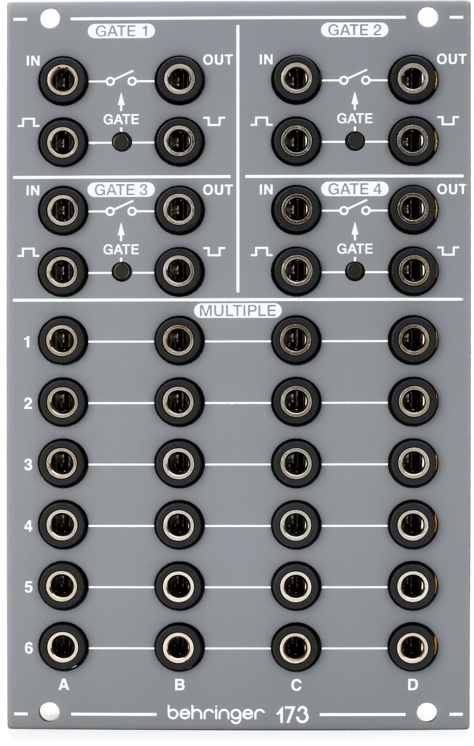 Behringer 173 Quad Gate / Multiples Eurorack Module | Sweetwater