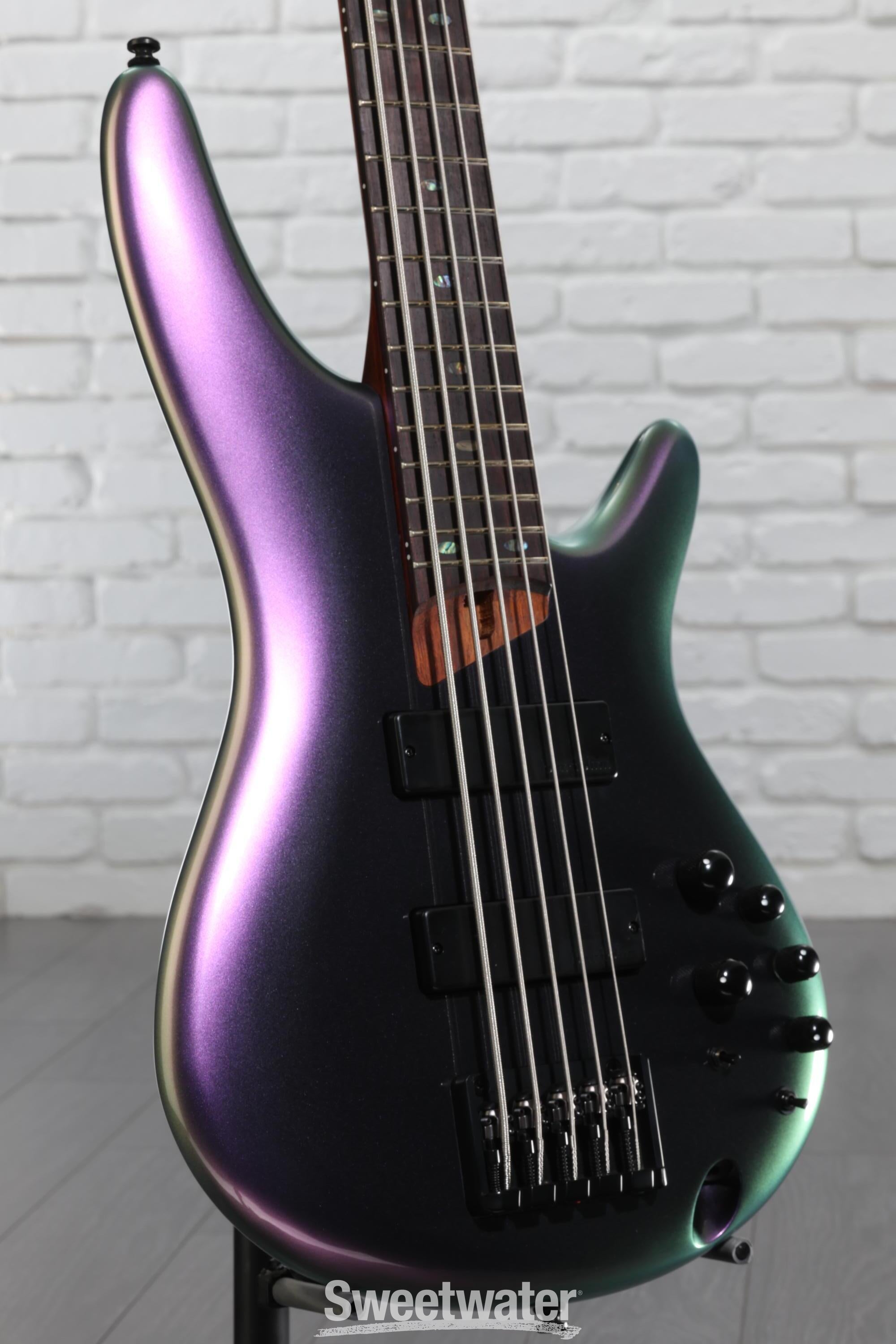 Ibanez SR505E Bass Guitar - Black Aurora Burst | Sweetwater