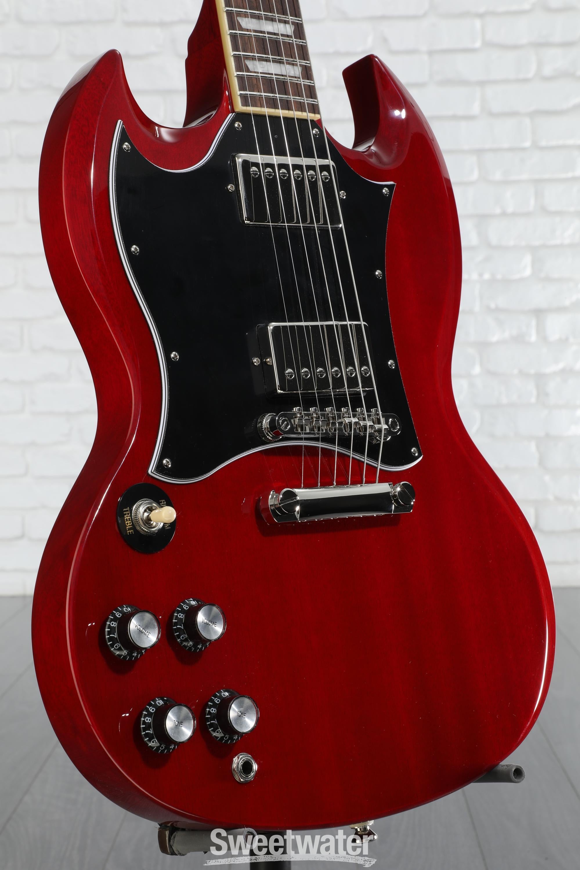 Amazon.com: Epiphone SG Standard, Lefty Cherry : Musical