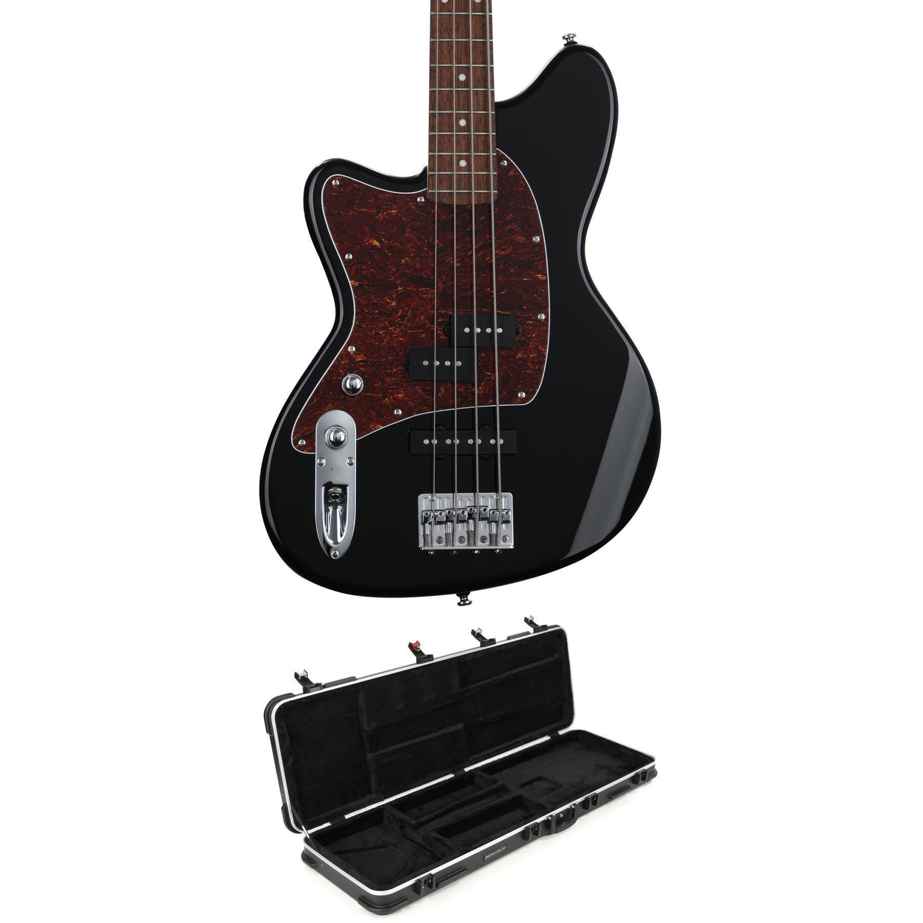 Ibanez Talman TMB100 Left-handed Bass Guitar and Case Bundle - Black