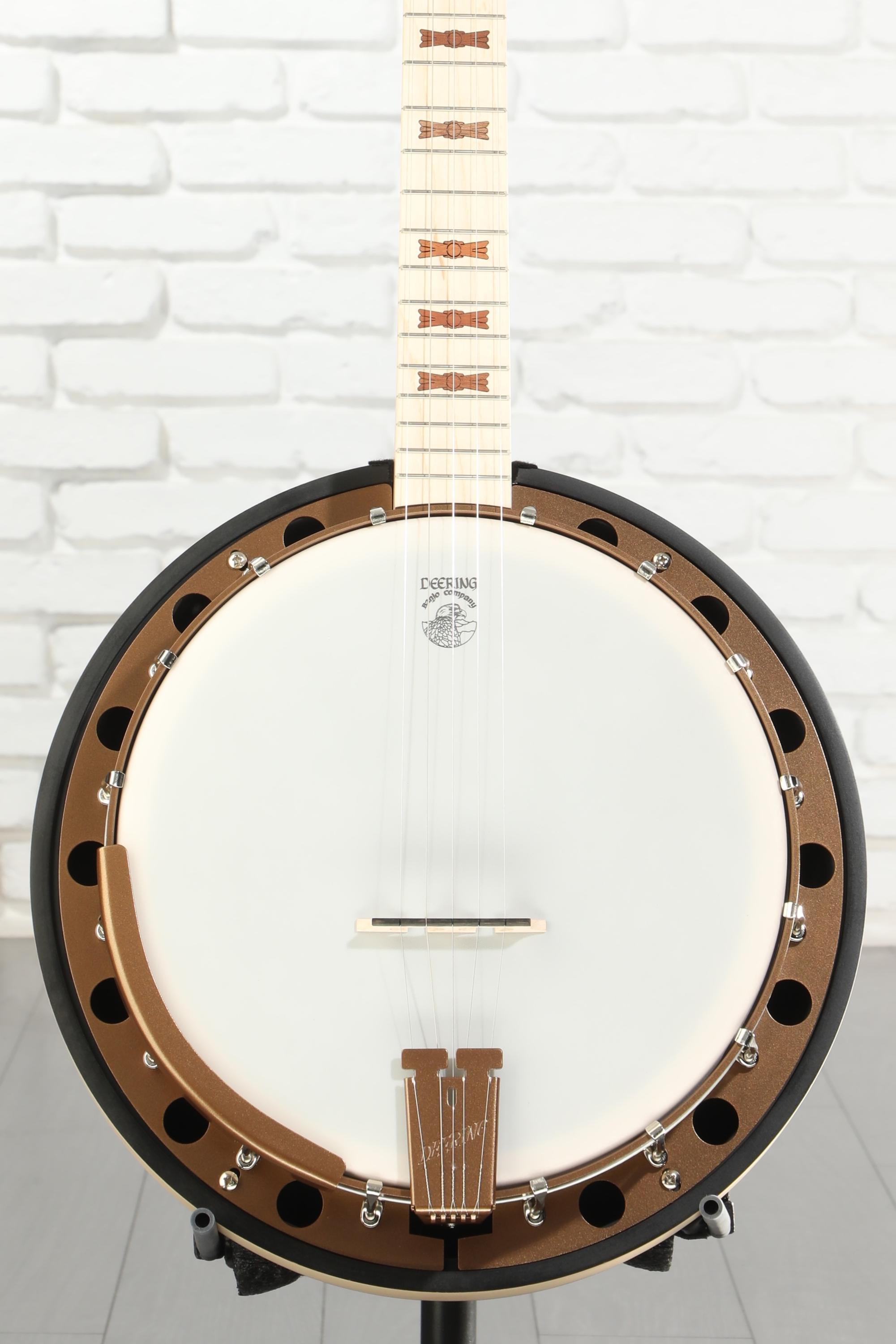 Deering Goodtime Two Resonator 5-string Banjo - Blonde Satin