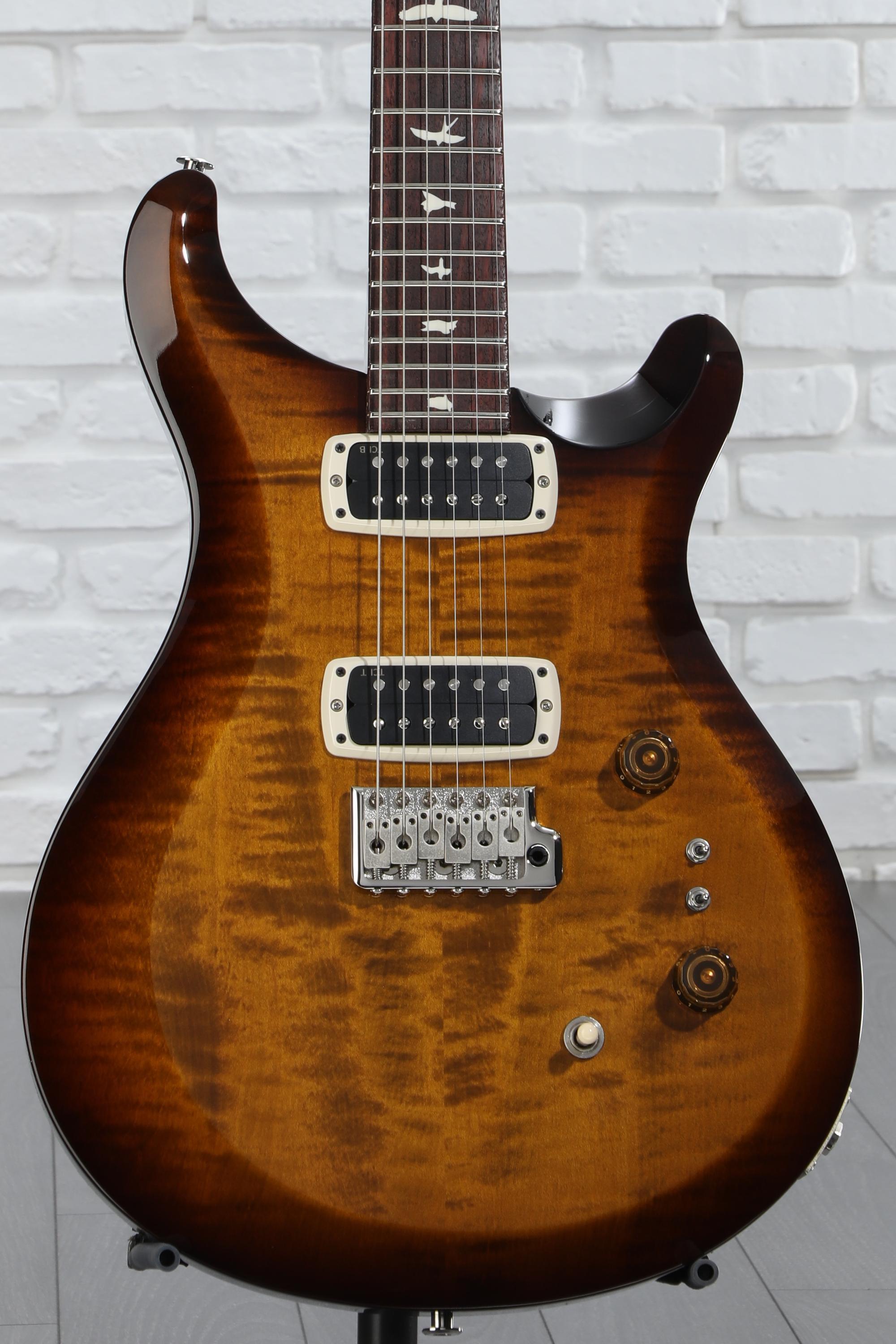 PRS S2 Custom 24-08 Electric Guitar - Black Amber | Sweetwater