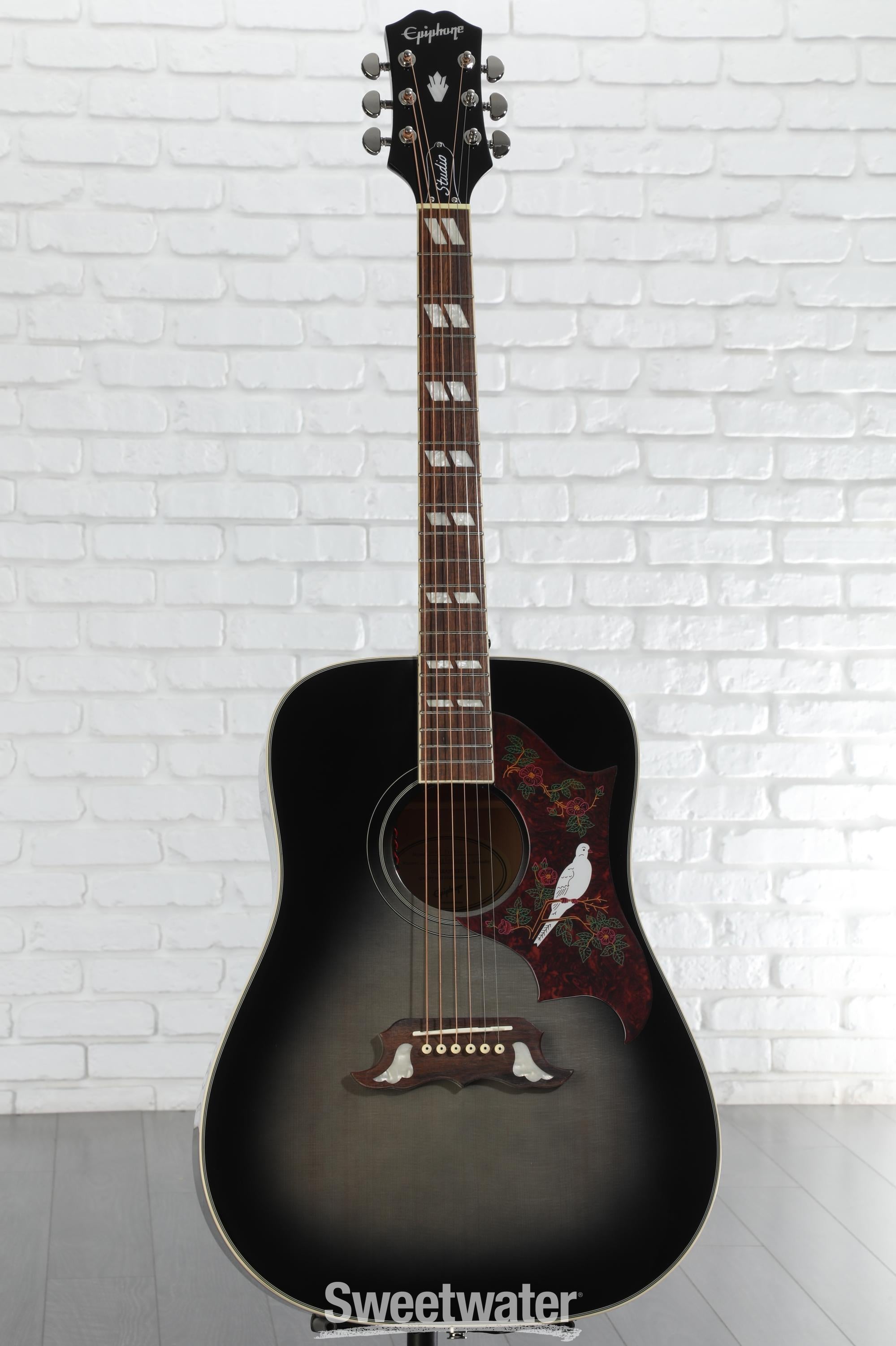 Epiphone Dove Studio Acoustic-electric - Trans Ebony