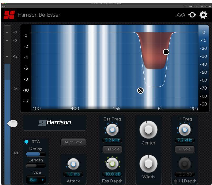 Photo of Harrison Audio AVA De-Esser Plug-in