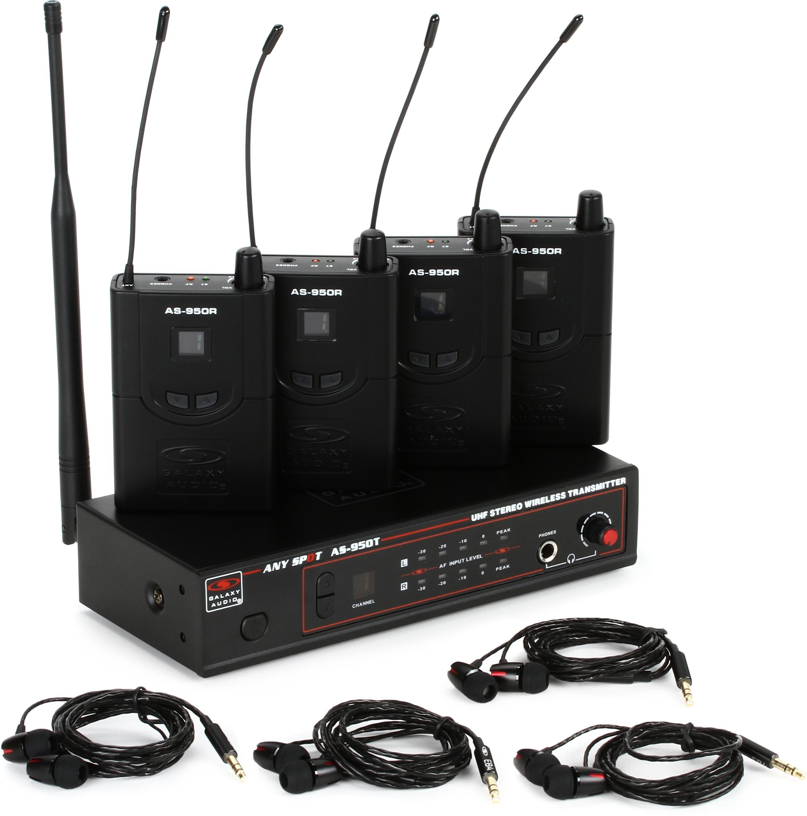 Galaxy Audio Any Spot AS 950 4 Band Pack System N Band Sweetwater