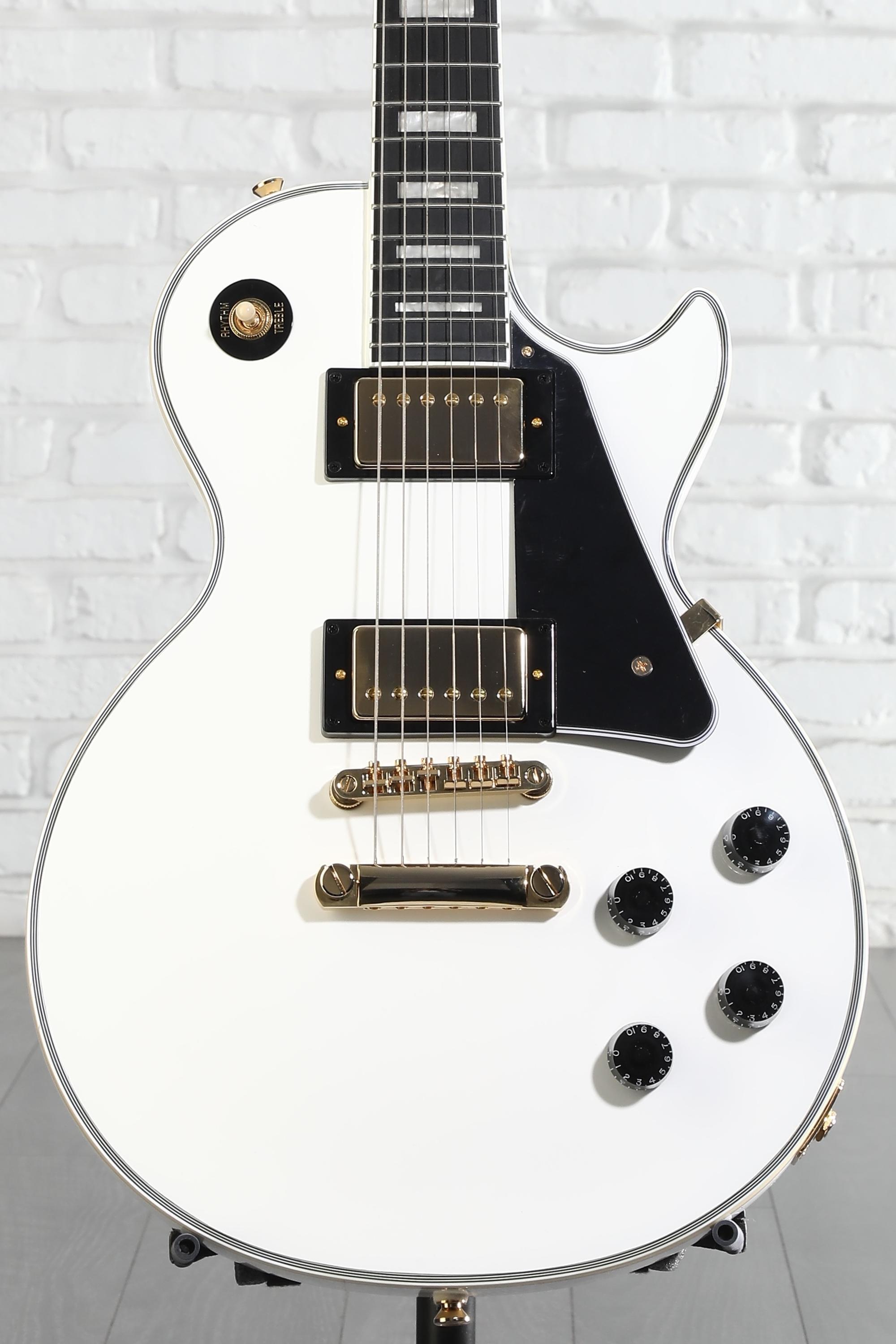 Epiphone Les Paul Custom Electric Guitar - Alpine White | Sweetwater