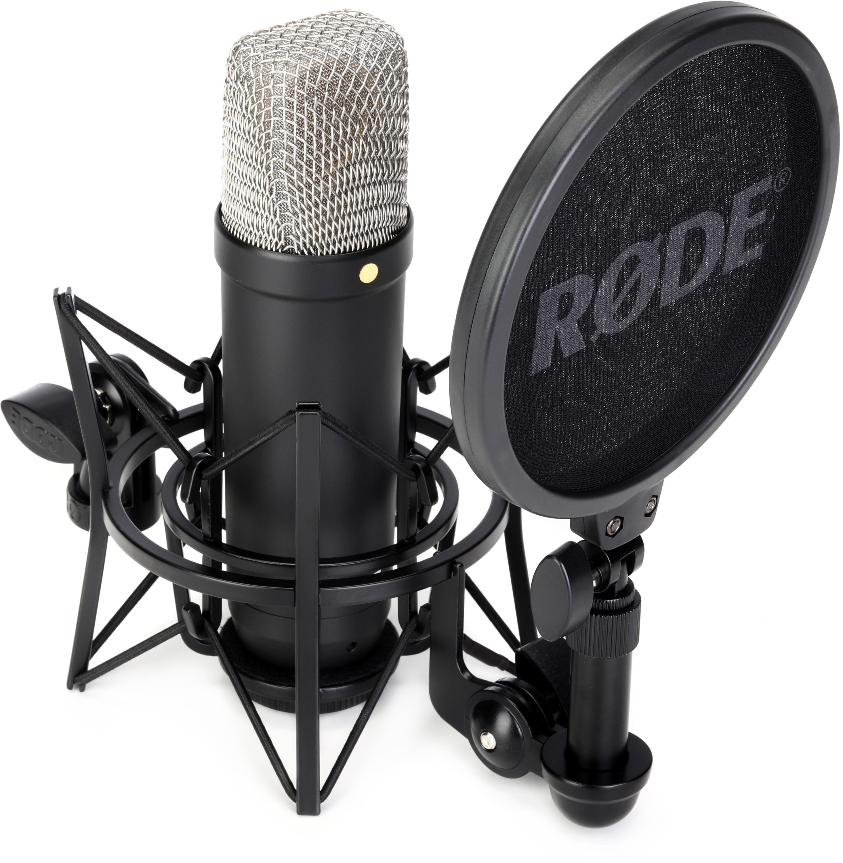 Rode NT1-A condenser microphone with buying pop filter