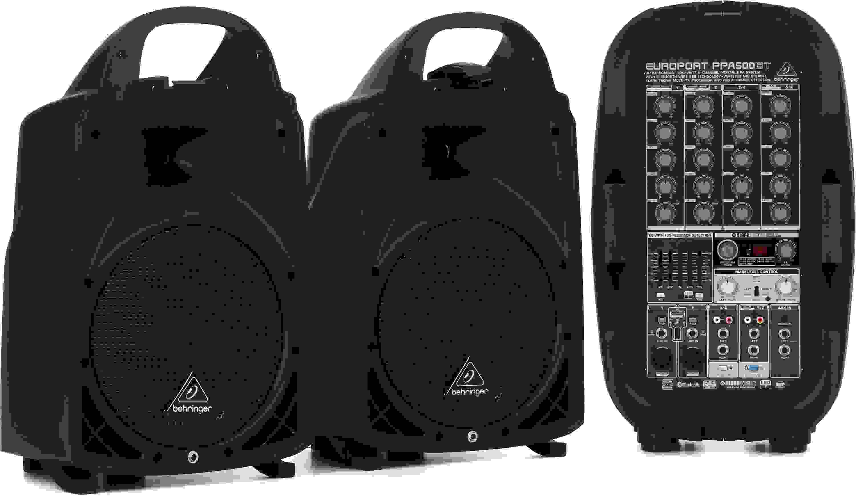 Behringer Europort PPA500BT 6-channel Portable PA System with Bluetooth
