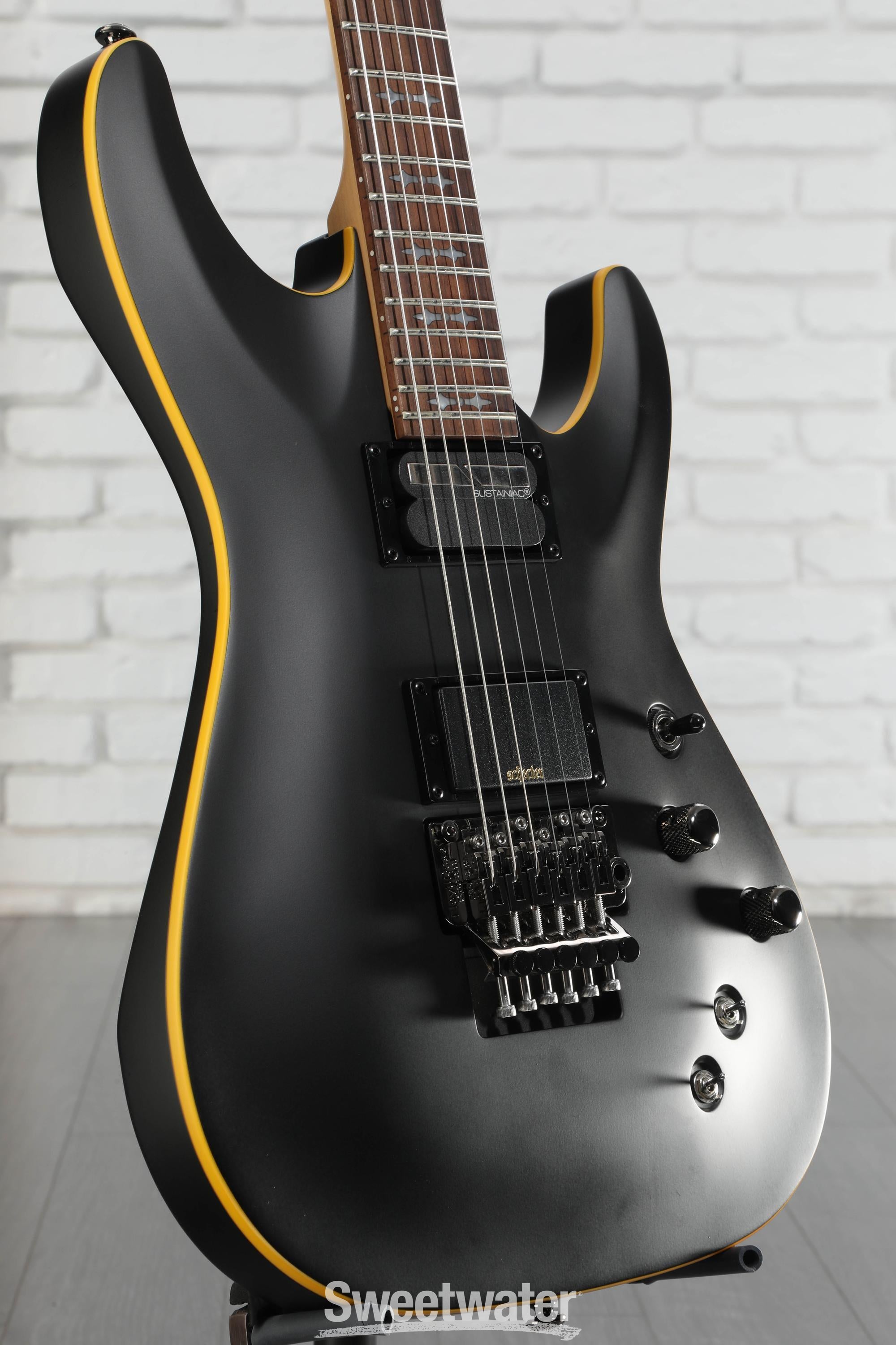 Schecter Demon-6 FR-S Electric Guitar - Satin Black | Sweetwater