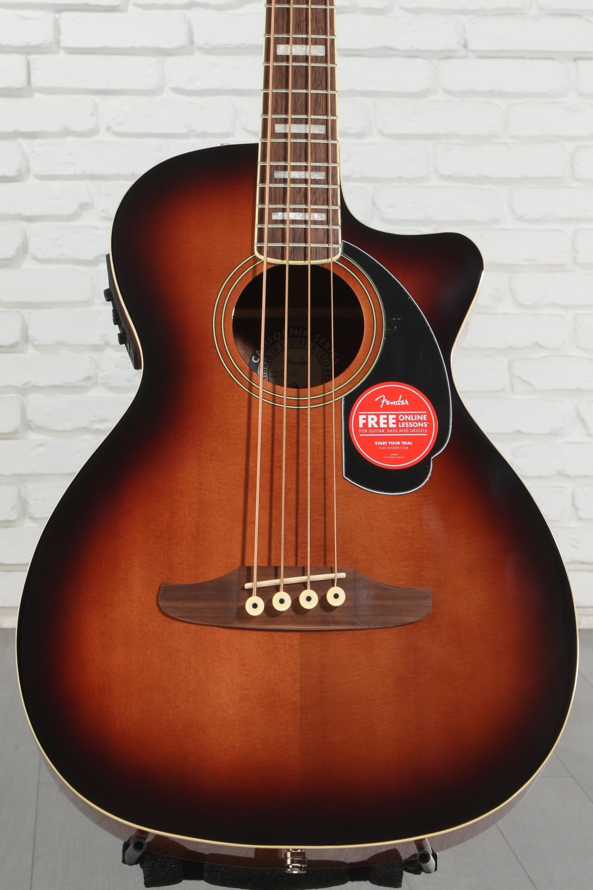 Fender Kingman Acoustic-electric Bass - Shaded Edge Burst | Sweetwater