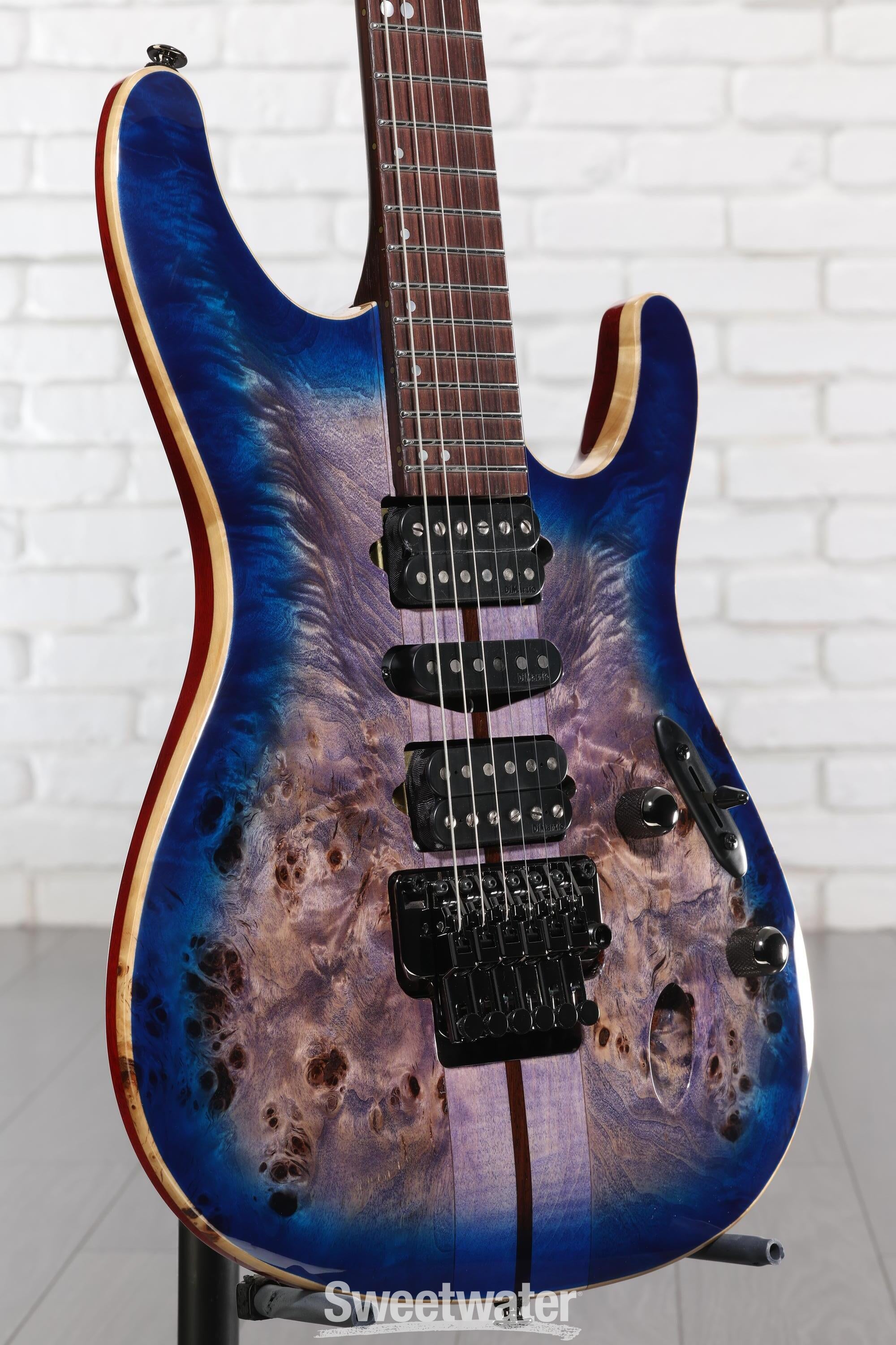 Photo of Ibanez Premium S1070PBZ Electric Guitar - Cerulean Blue Burst