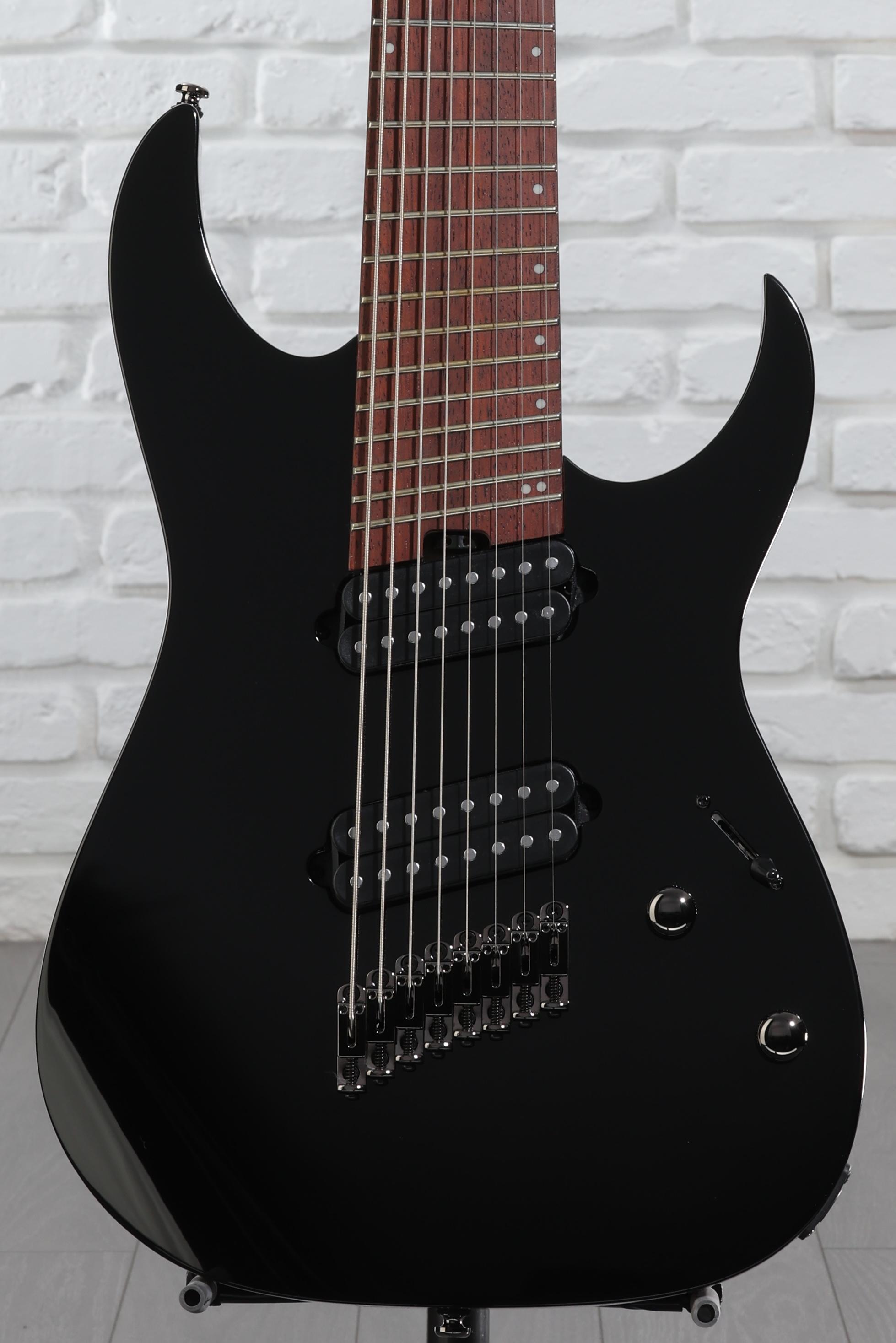Ibanez rgms8/bk 8弦ギター Ibanez RG Standard RGMS8 Multi-scale 8-string Electric Guitar