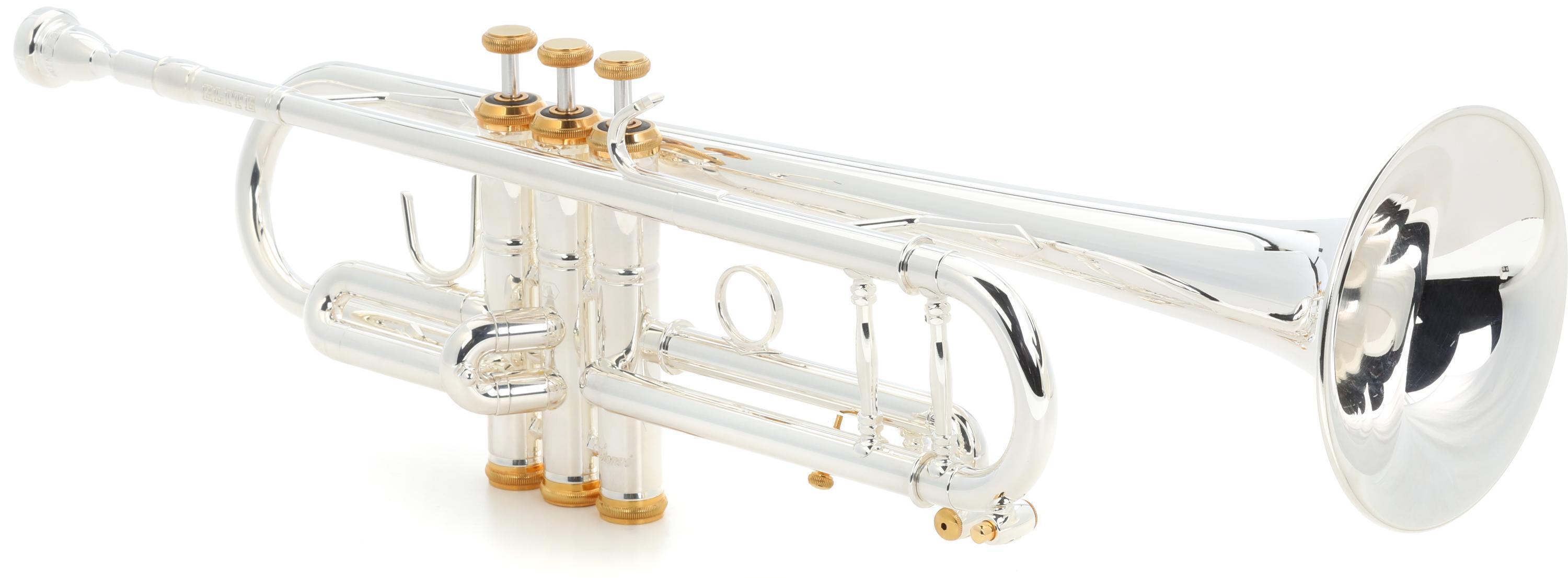 Stomvi 5330 Elite 250 Bb Trumpet - Silver-plated with Gold Trim 