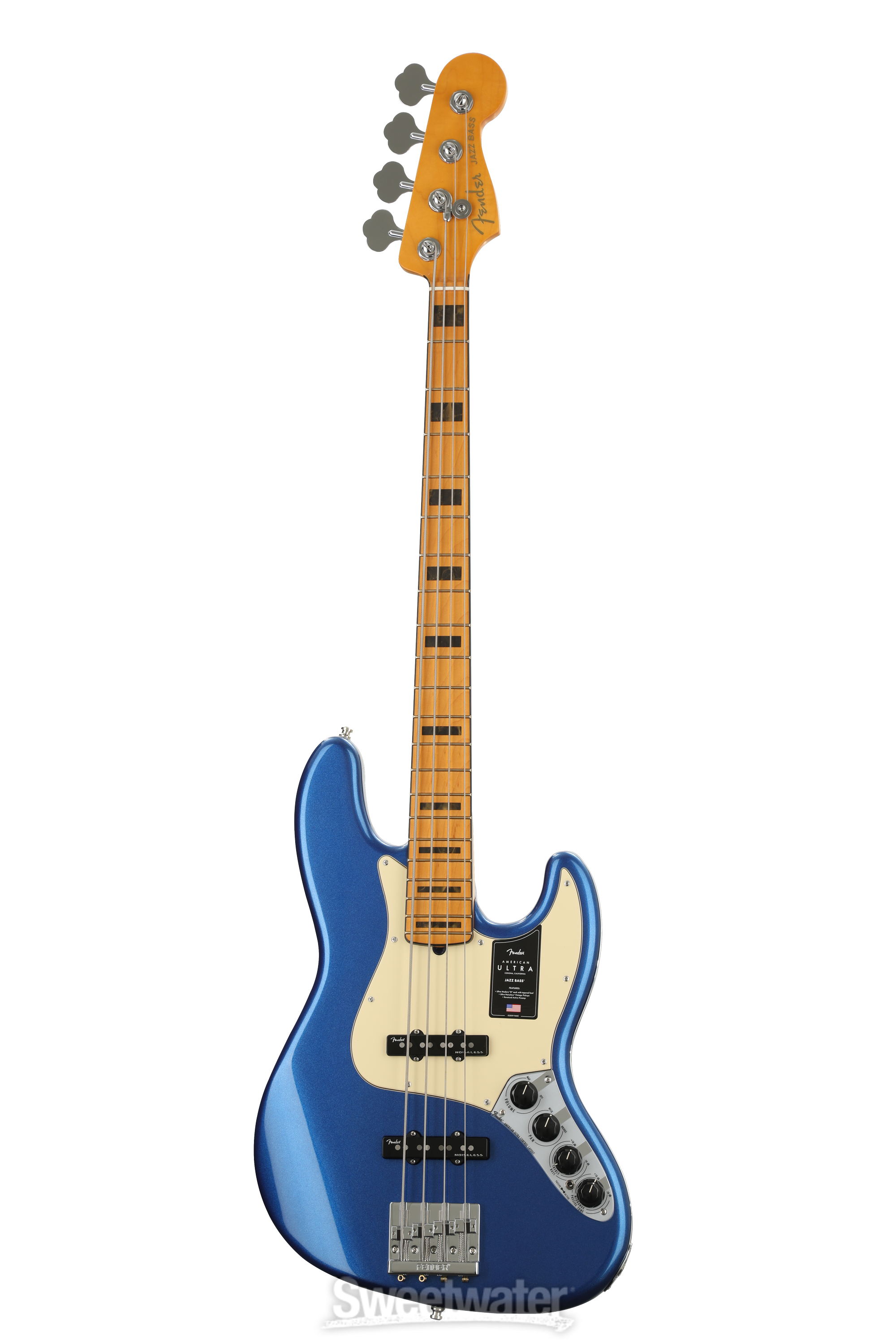 Fender American Ultra Jazz Bass - Cobra Blue with Maple