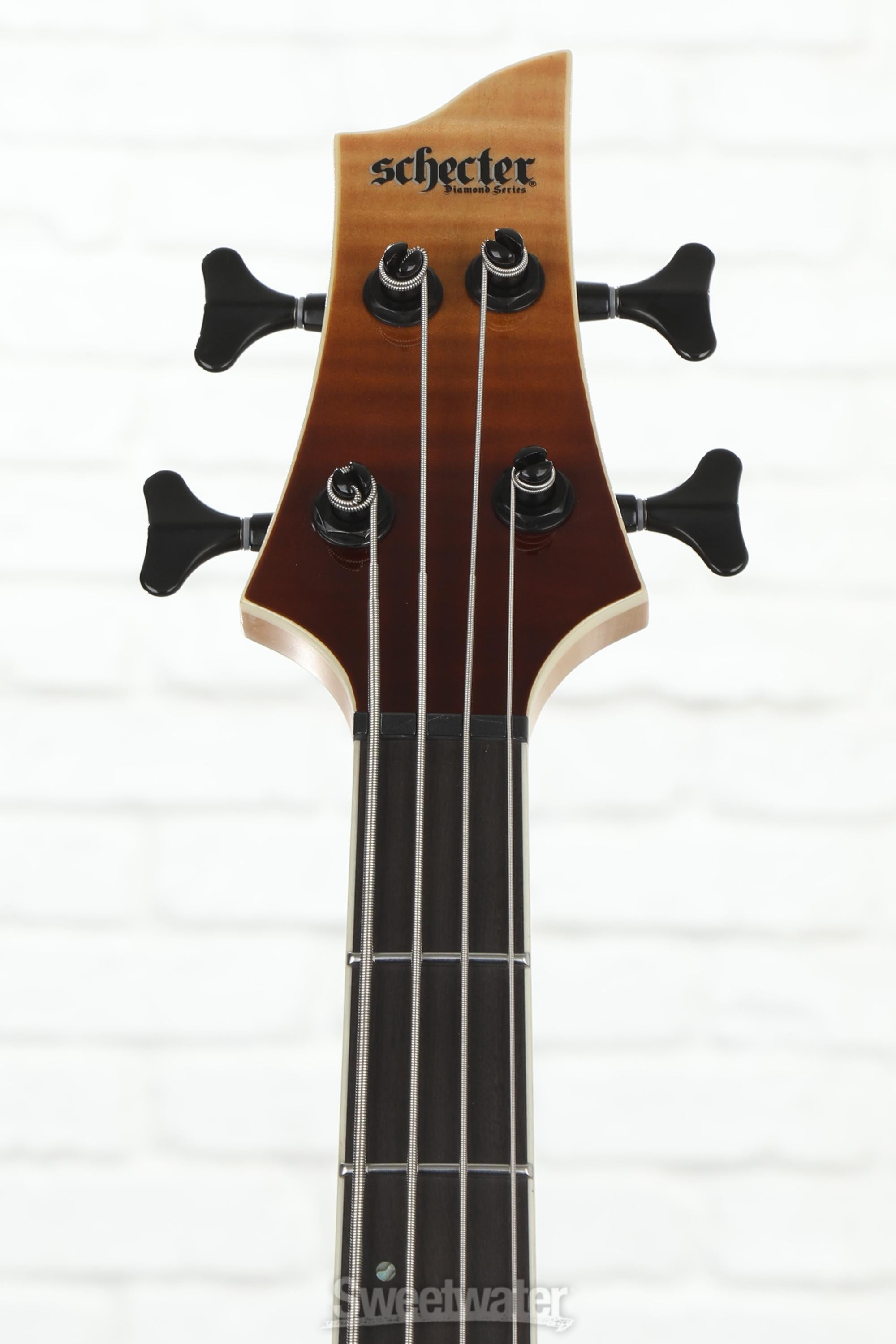 Schecter SLS Elite-4 Bass Guitar - Antique Fade Burst