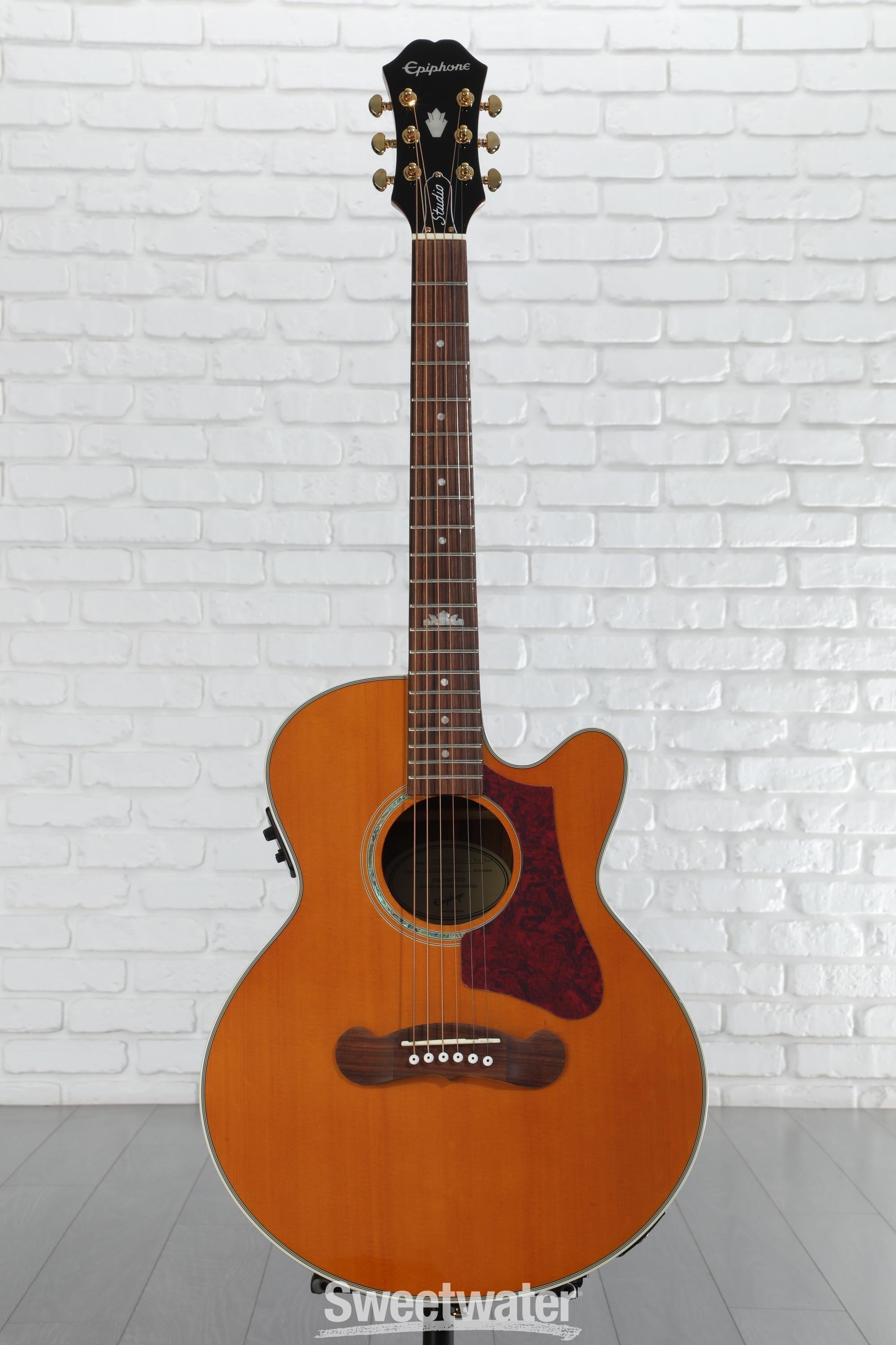 Epiphone J-200 EC Studio Parlor - Vintage Natural | Sweetwater