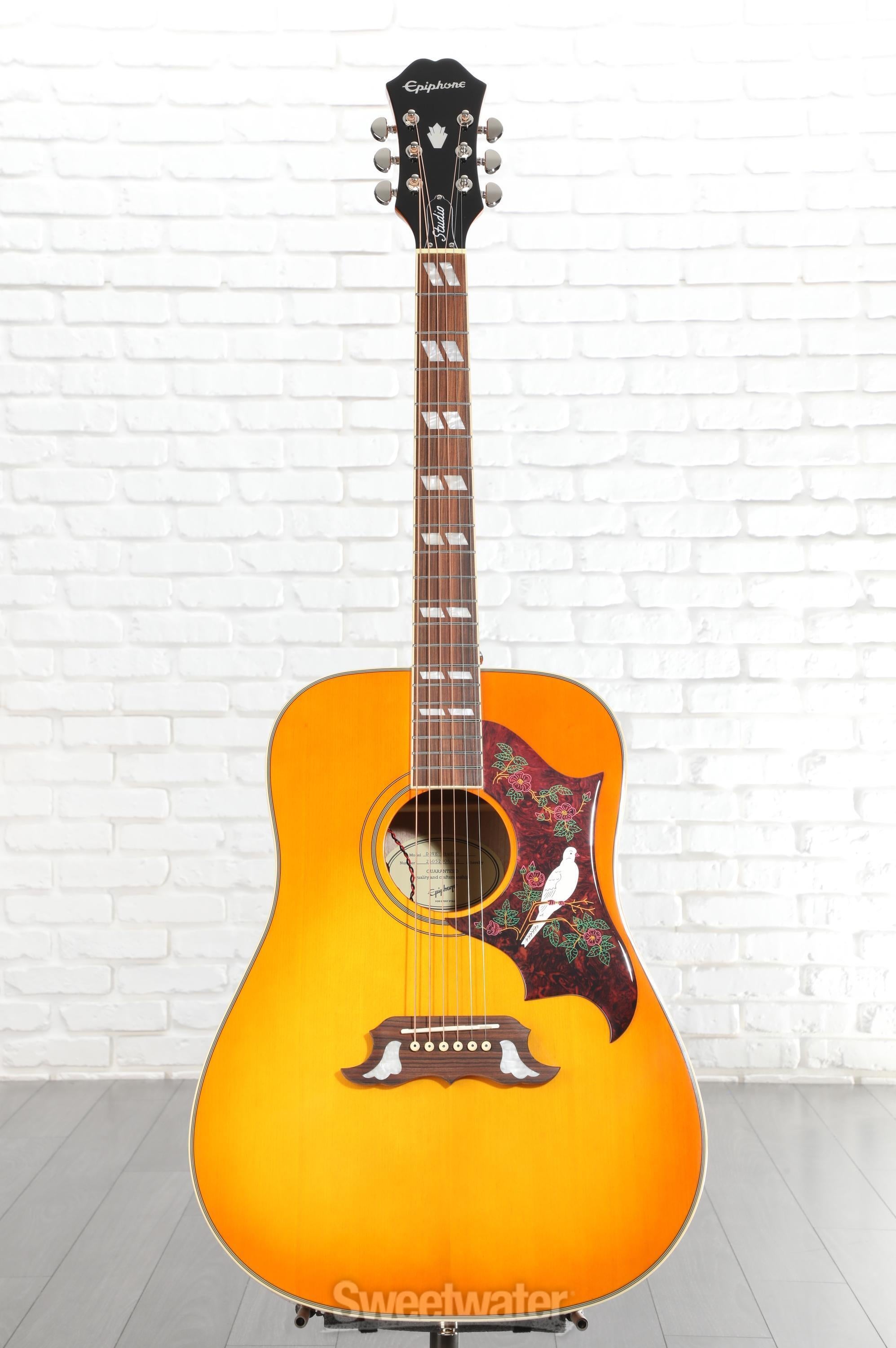 Epiphone Dove Studio Acoustic-electric Guitar - Violin Burst