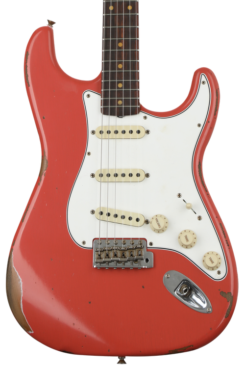 Fender Player Deluxe Stratocaster HSS - Shell Pink with Roasted Maple  Fingerboard, Sweetwater Exclusive in the USA
