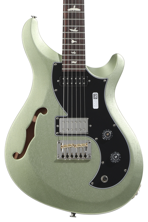 PRS S2 Vela Semi-Hollow Satin Electric Guitar - Mavis Mint Metallic