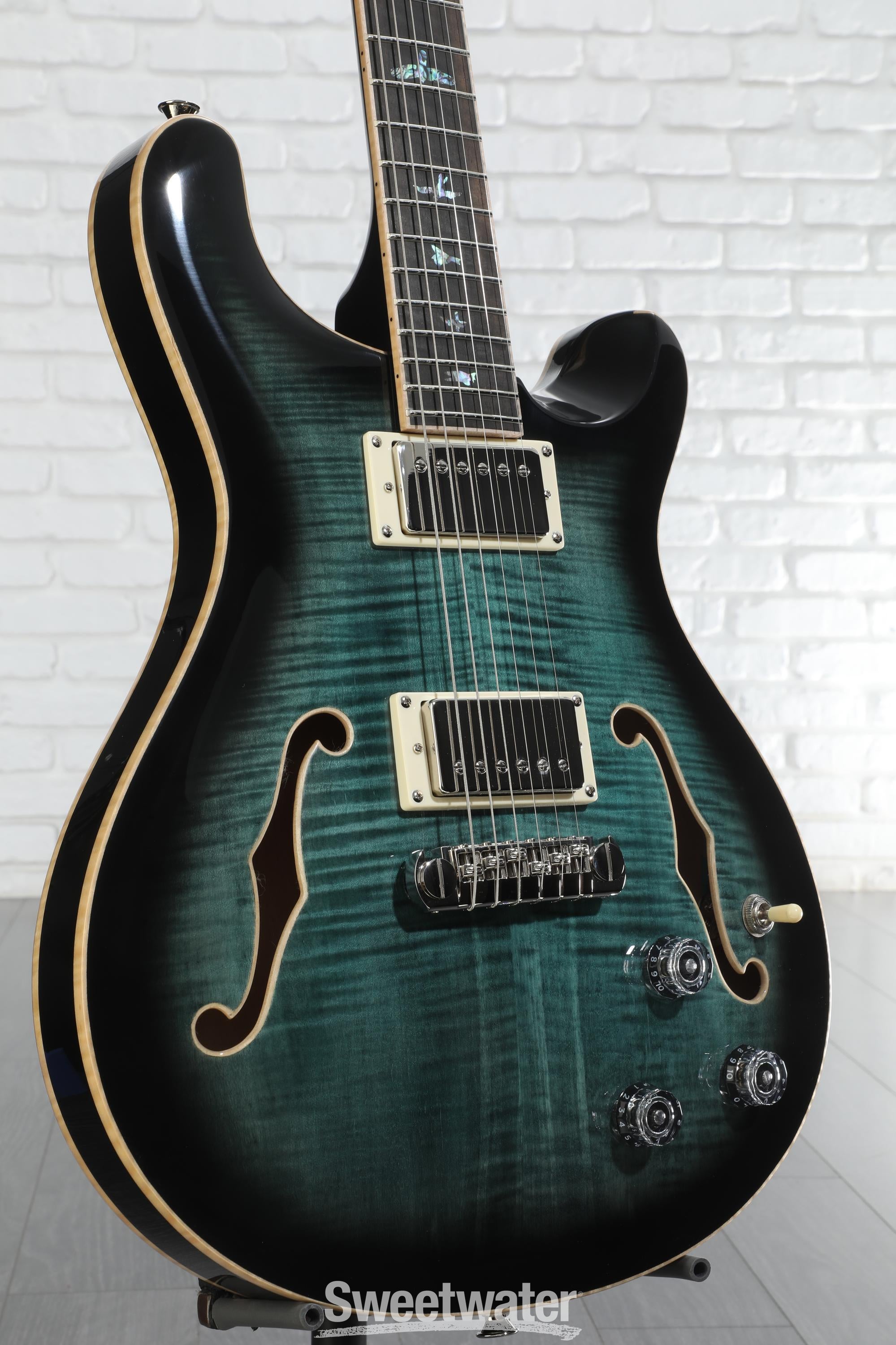 限定セール -SALE PRS SE Blue Peacock - Guitar Electric Piezo II Hollowbody ギター