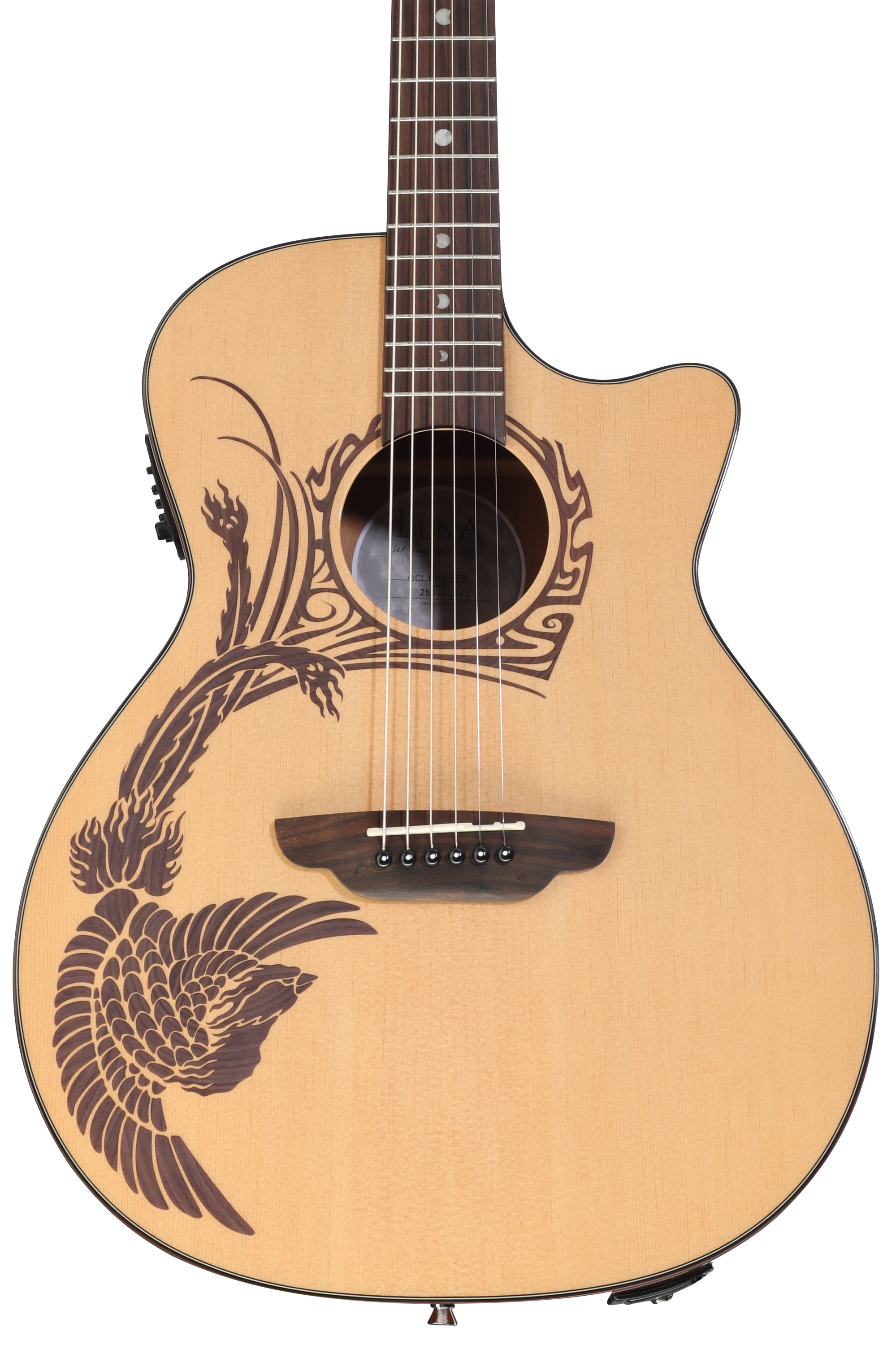 Luna Oracle Phoenix Acoustic-electric Guitar - Natural