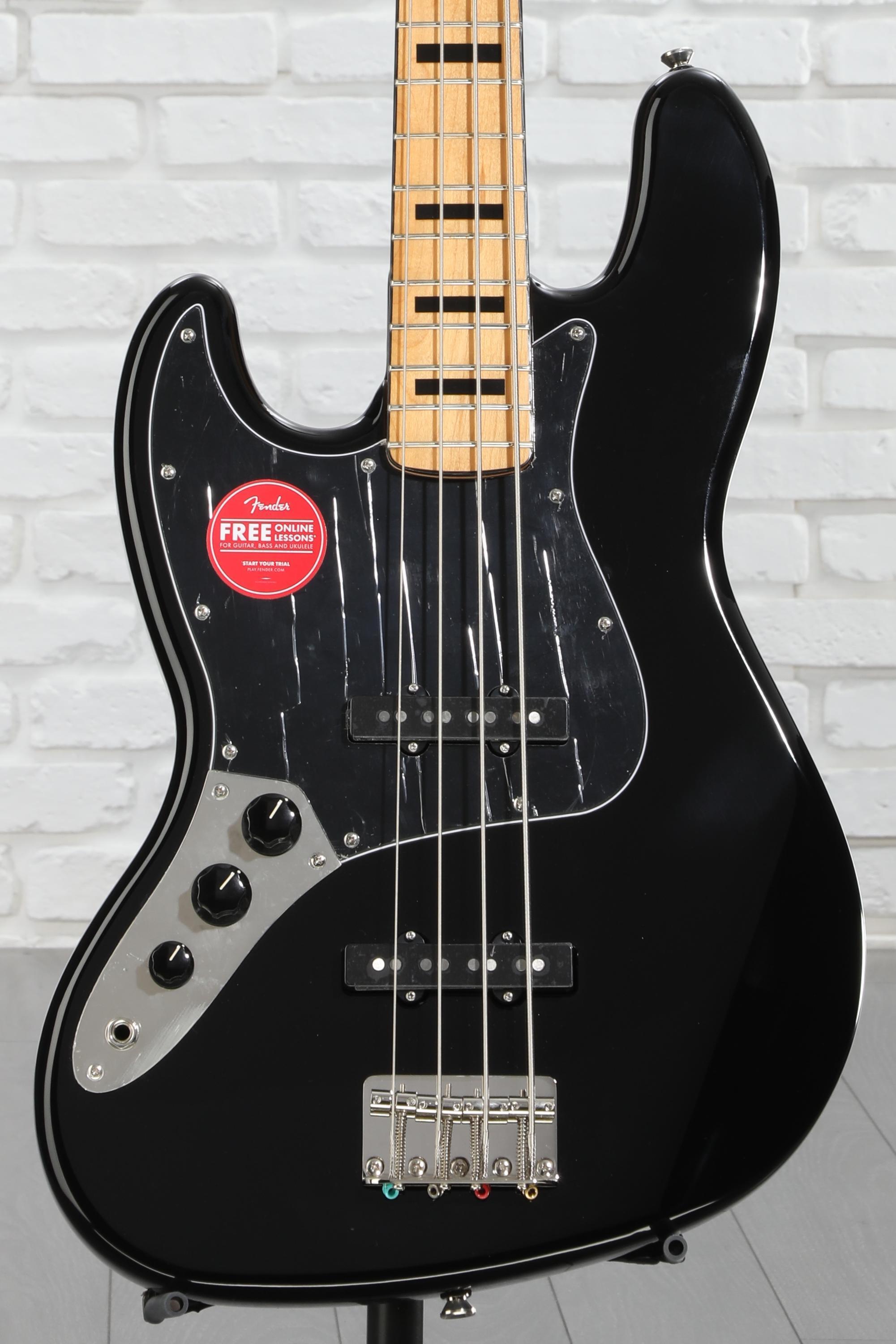 Squier Classic Vibe '70s Jazz Bass V - Black with Maple