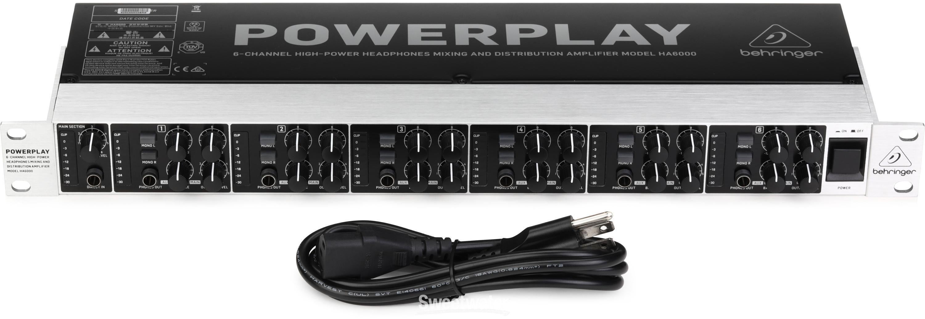 Behringer Powerplay HA6000 6-channel Headphone Mixing/Distribution