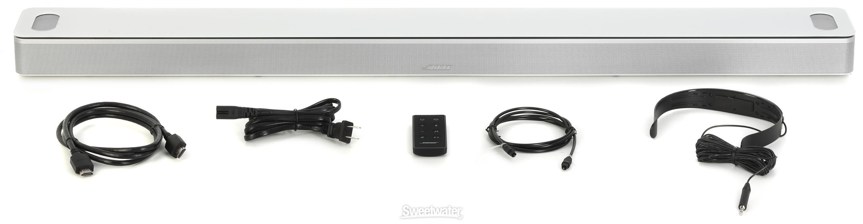 Bose Smart Ultra Soundbar - White | Sweetwater Bose Smart Ultra Soundbar - White | Sweetwater