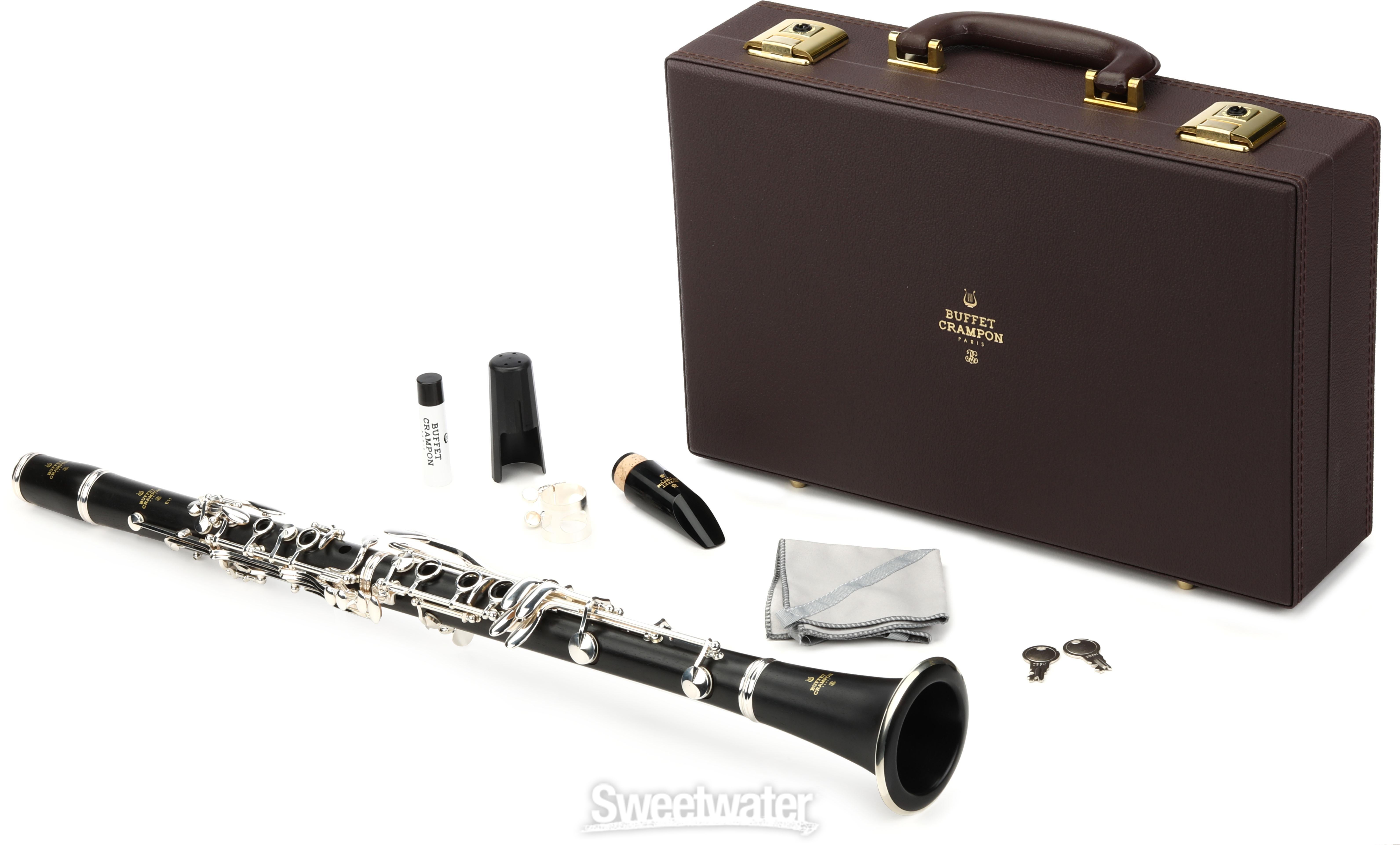 Buffet Crampon E11 Intermediate A Clarinet - Silver-plated Keys 