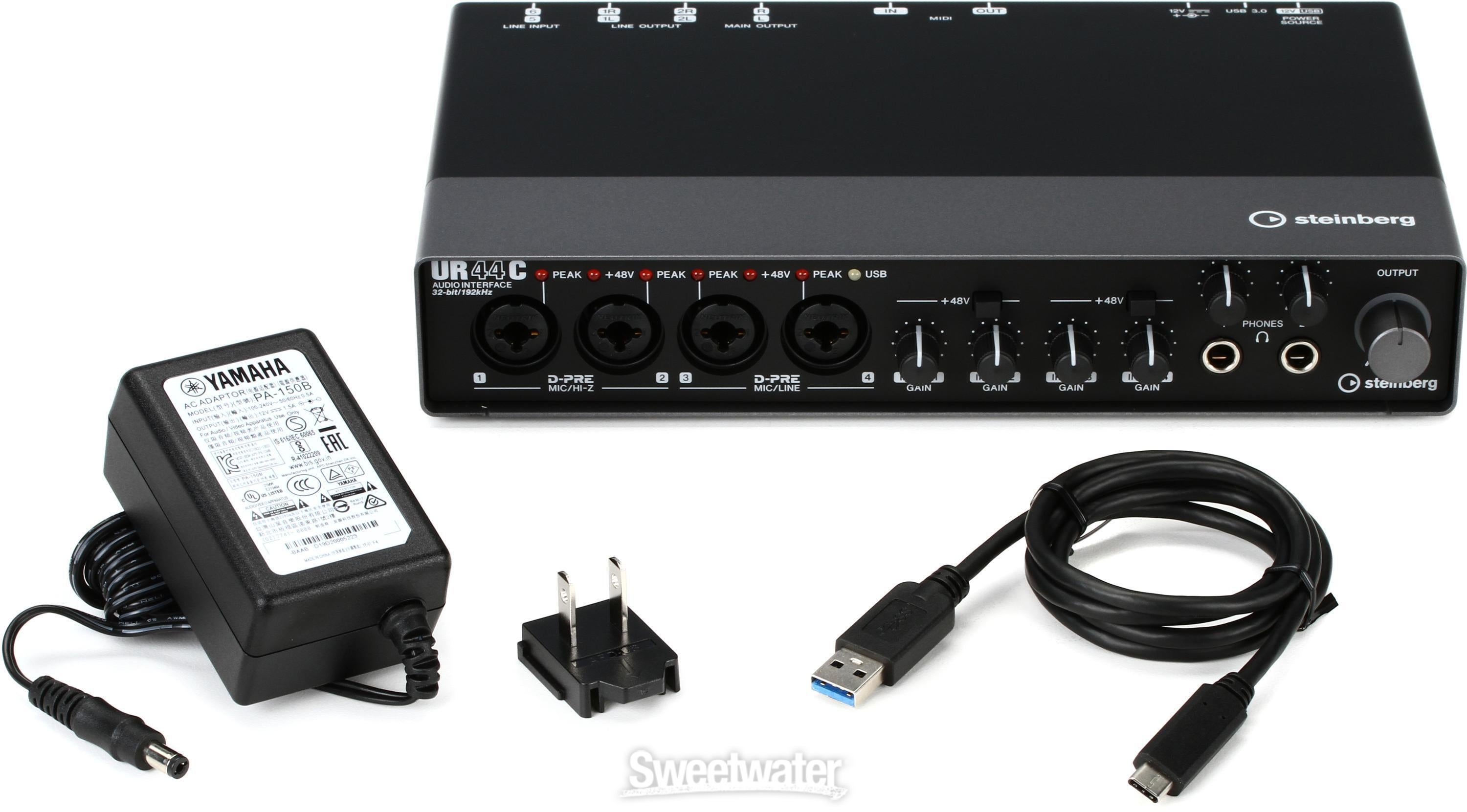 Steinberg UR44C USB Audio Interface Reviews | Sweetwater